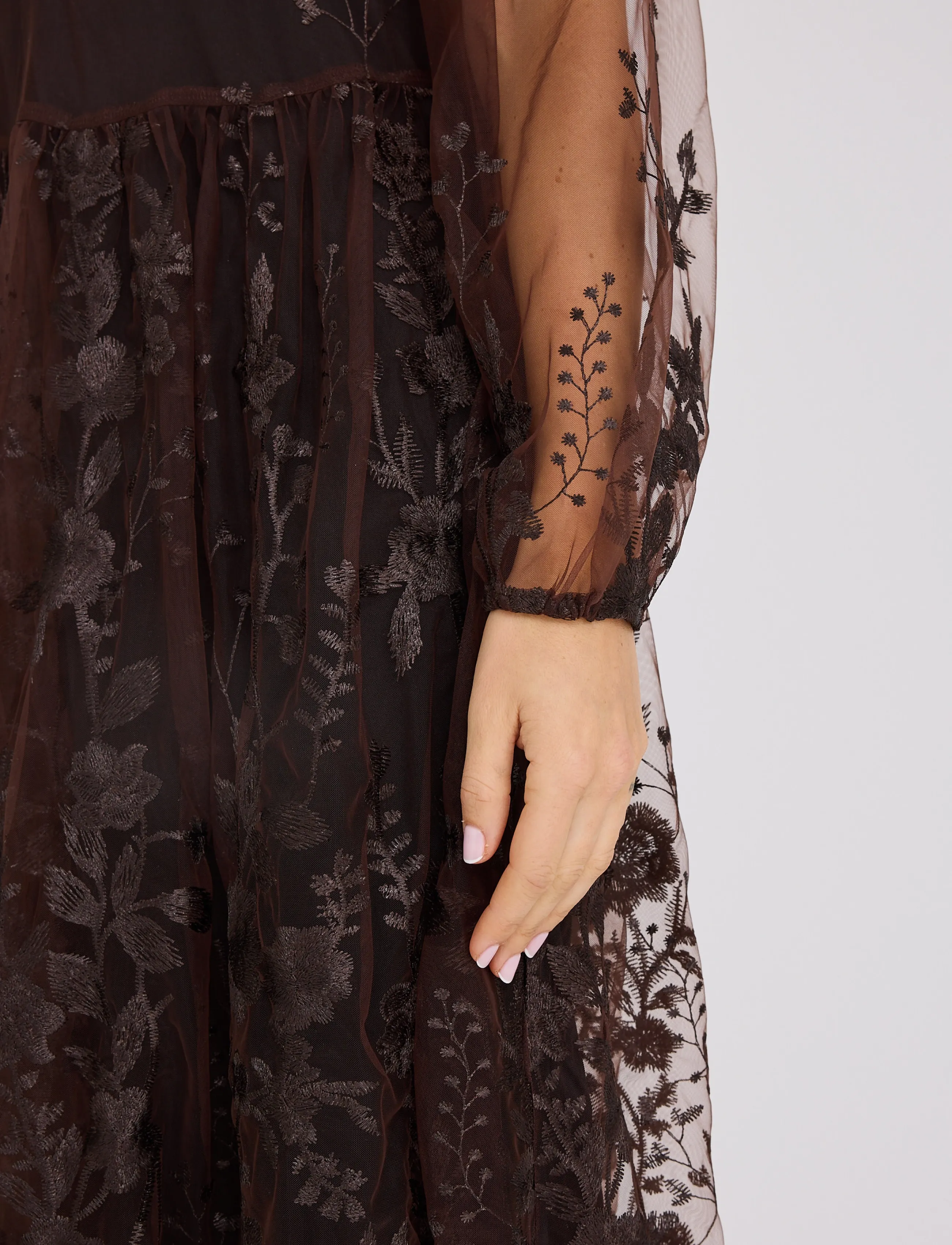A-View - Fuschia dress - aftenkjoler - dark brown - 4