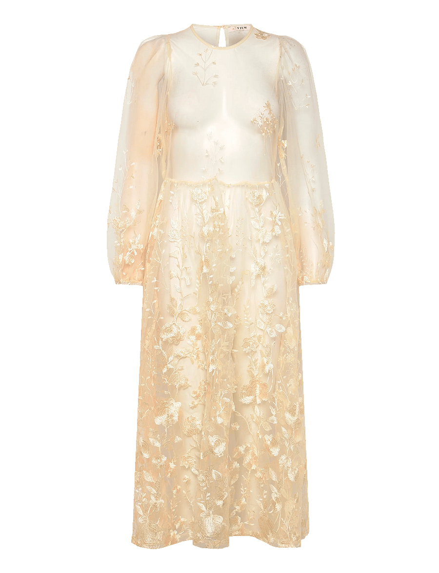 A-View - Fuschia dress - abendkleider - pale yellow - 1