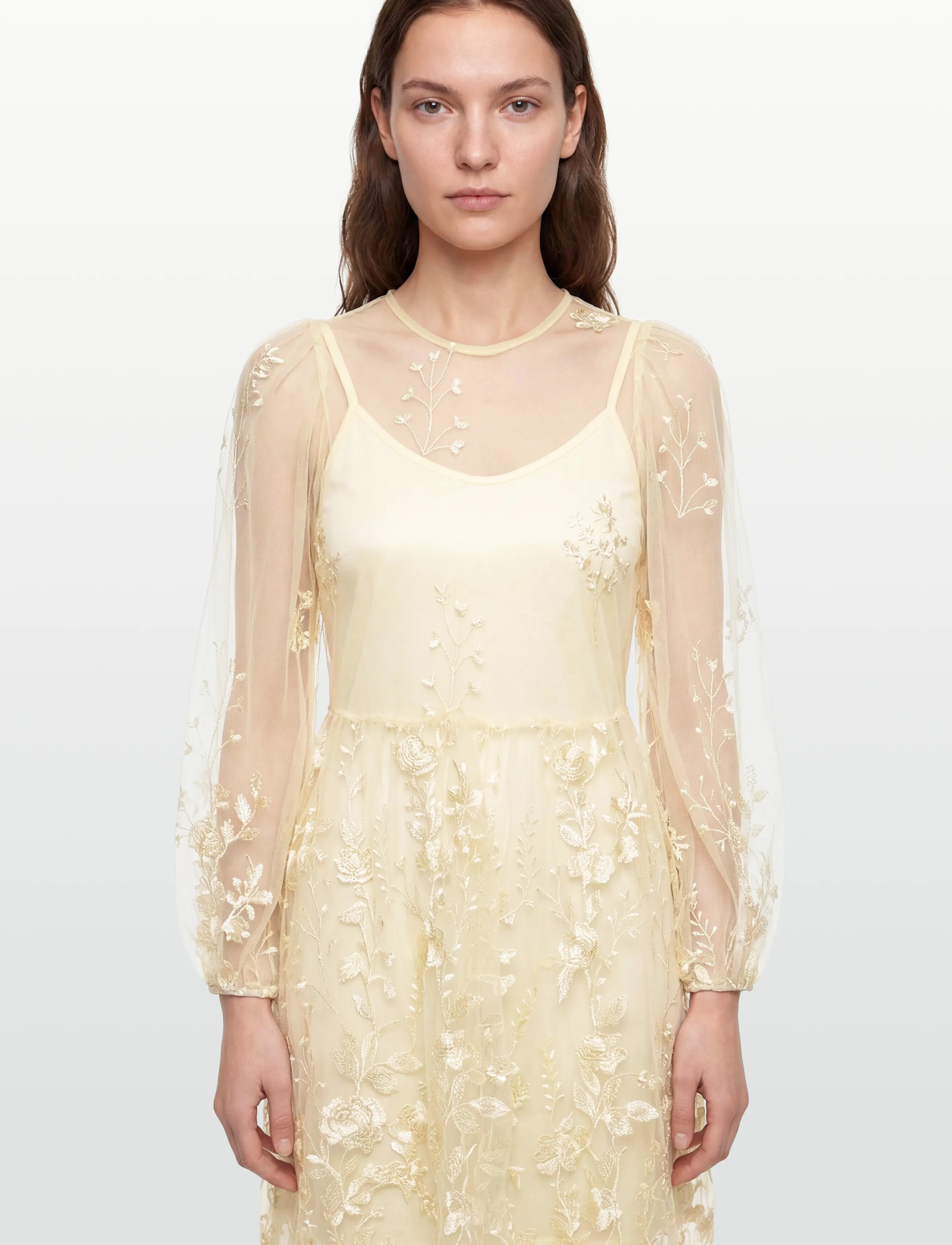 A-View - Fuschia dress - evening dresses - pale yellow - 3