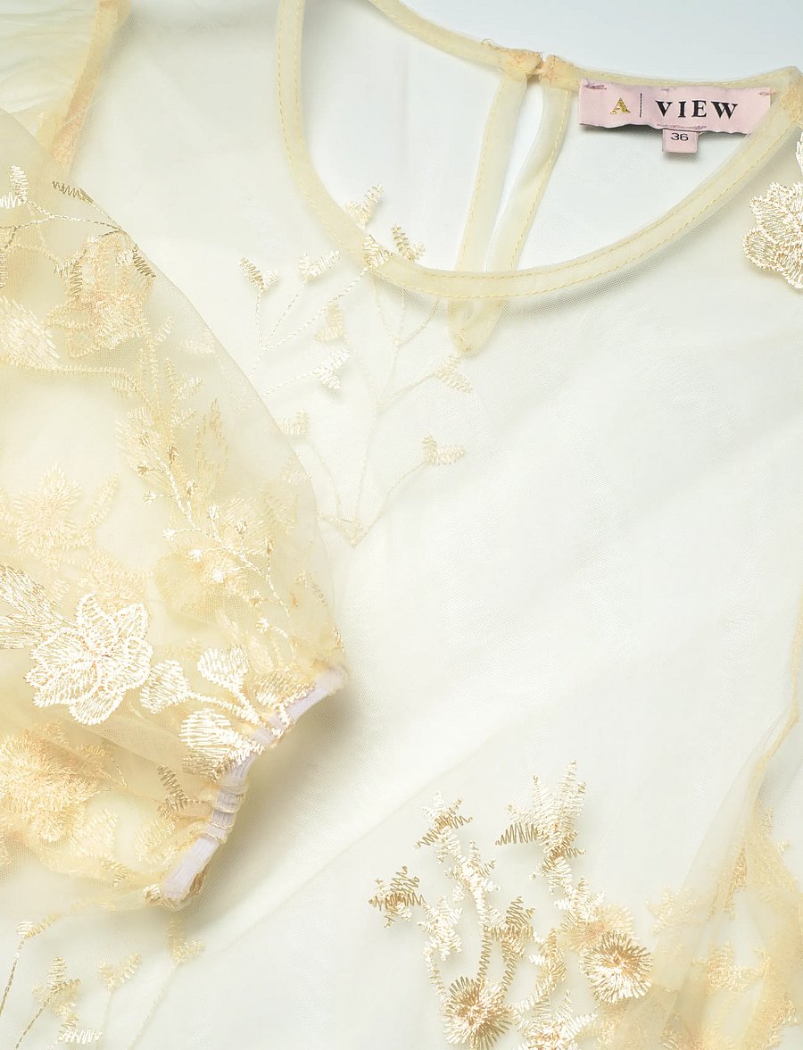 A-View - Fuschia dress - abendkleider - pale yellow - 5