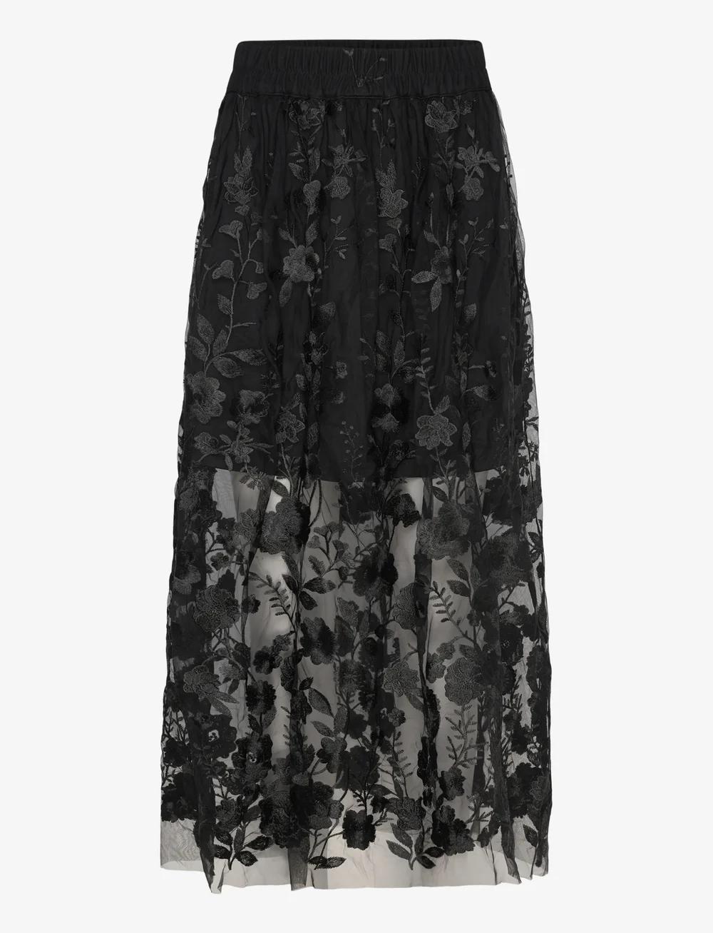 A-View - Fuschia skirt - lange rokken - black - 0