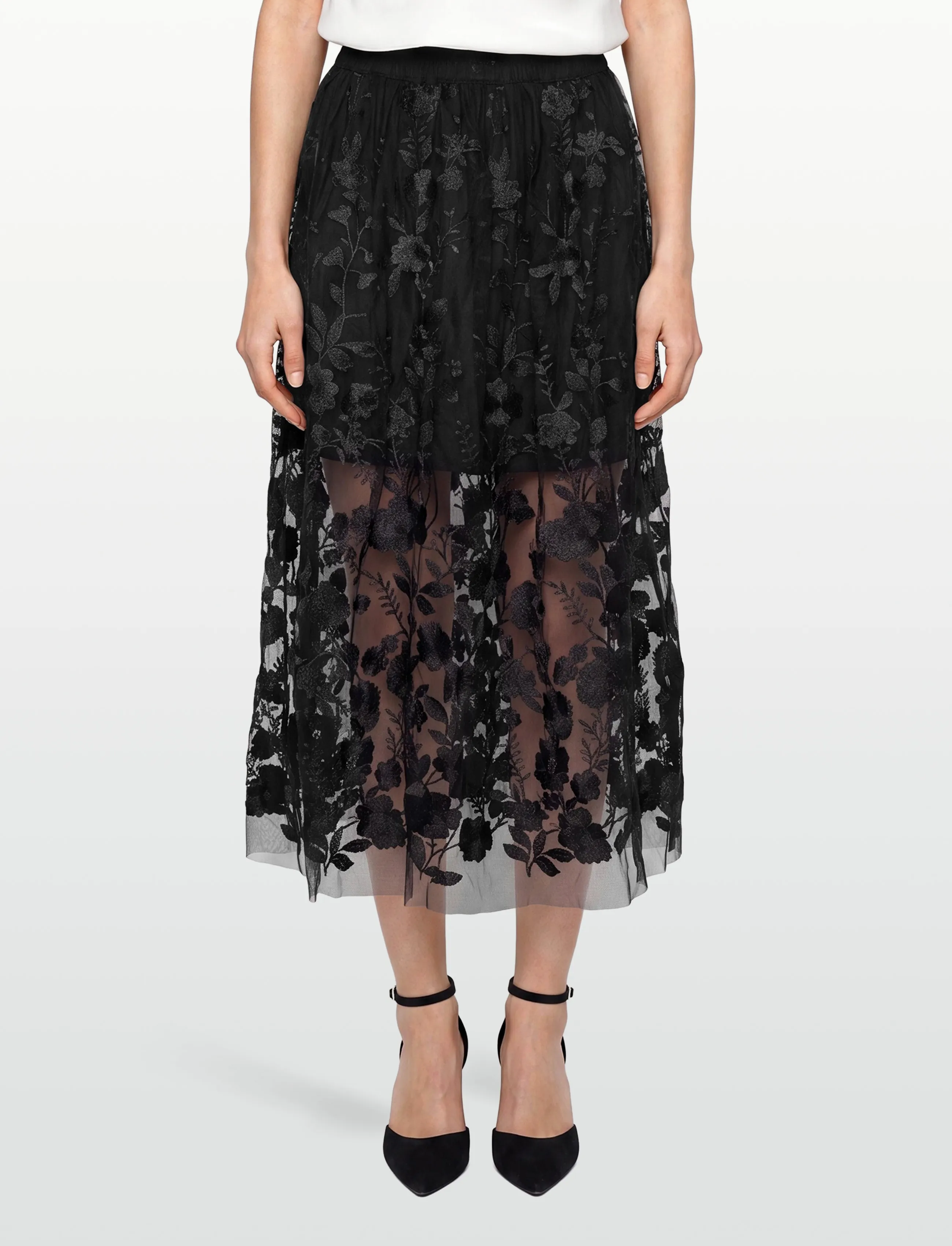 A-View - Fuschia skirt - maxi röcke - black - 3