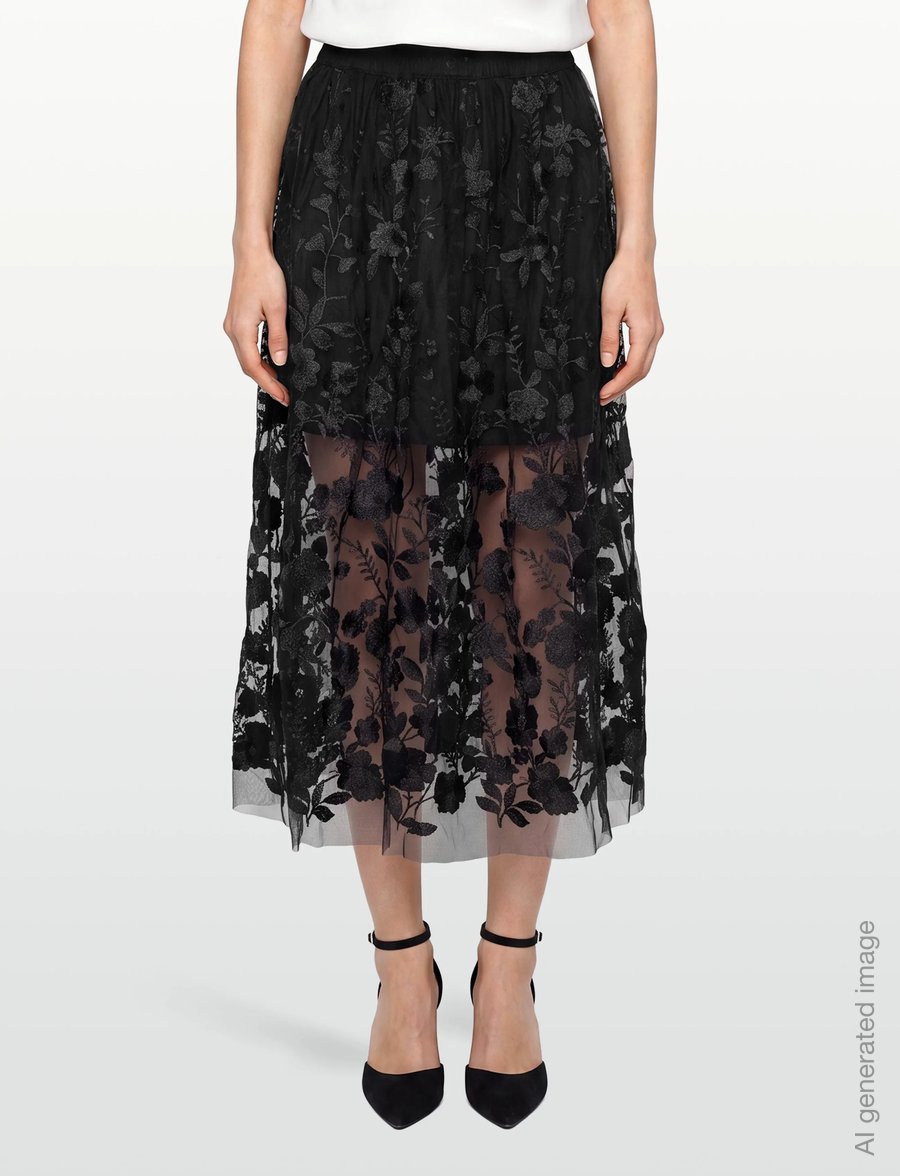 A-View - Fuschia skirt - maxi röcke - black - 3