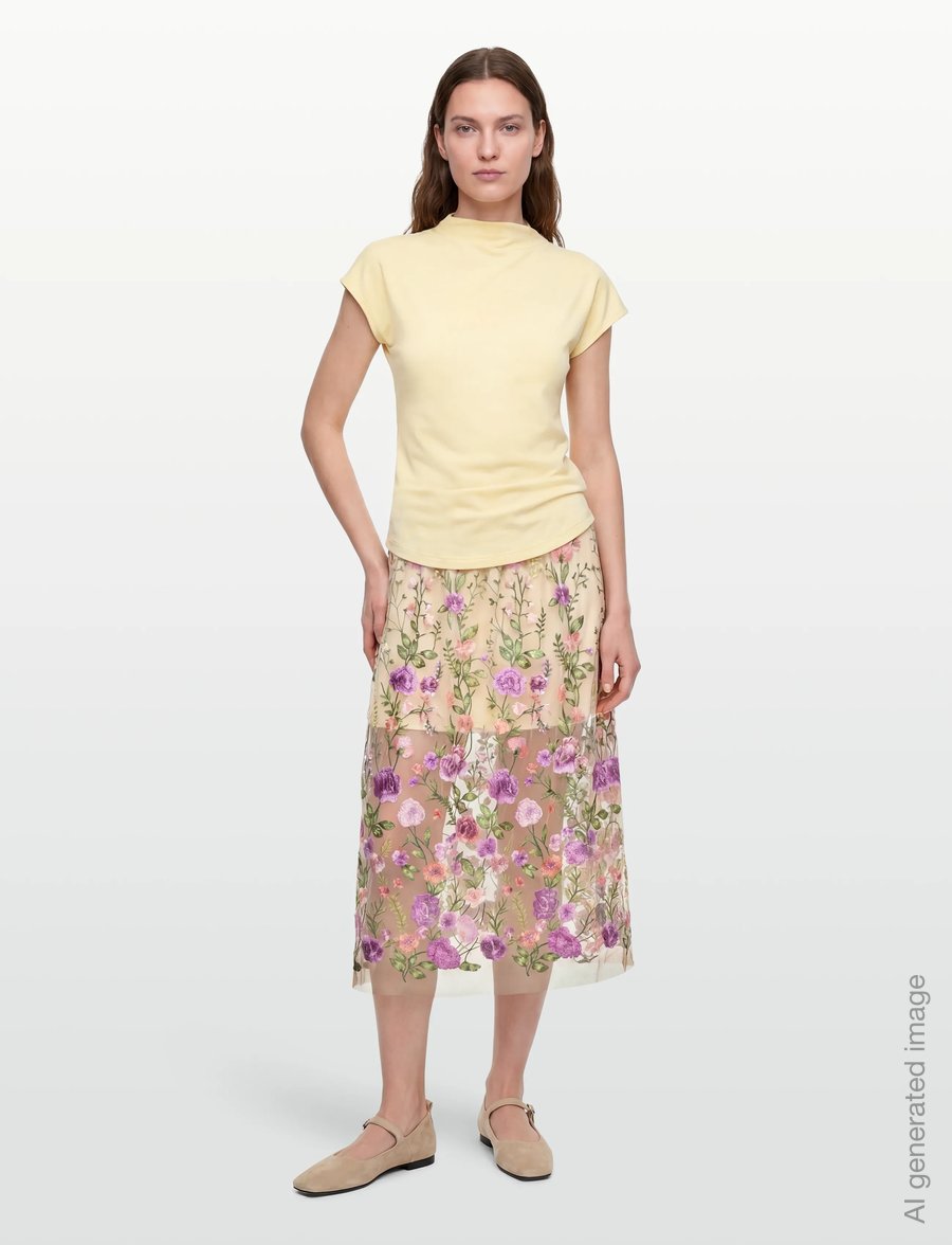 A-View - Fuschia skirt - maksiseelikud - green/purple - 0