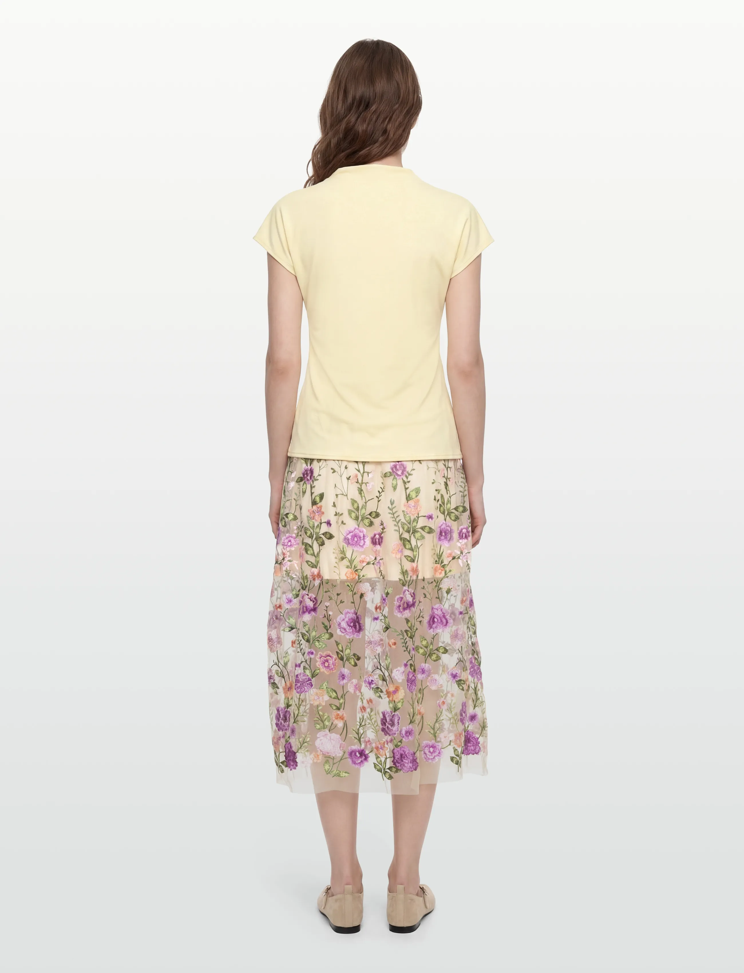 A-View - Fuschia skirt - maxi nederdele - green/purple - 4