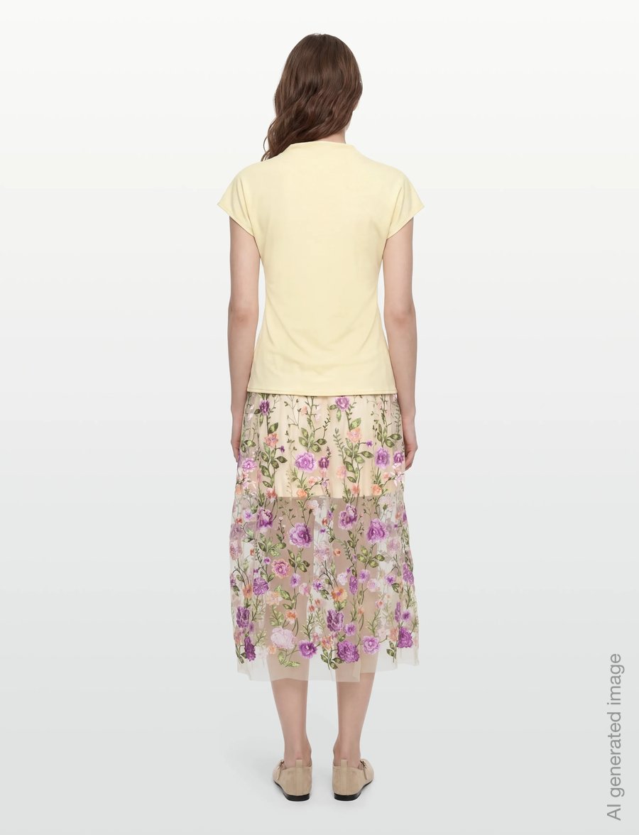 A-View - Fuschia skirt - maksiseelikud - green/purple - 4