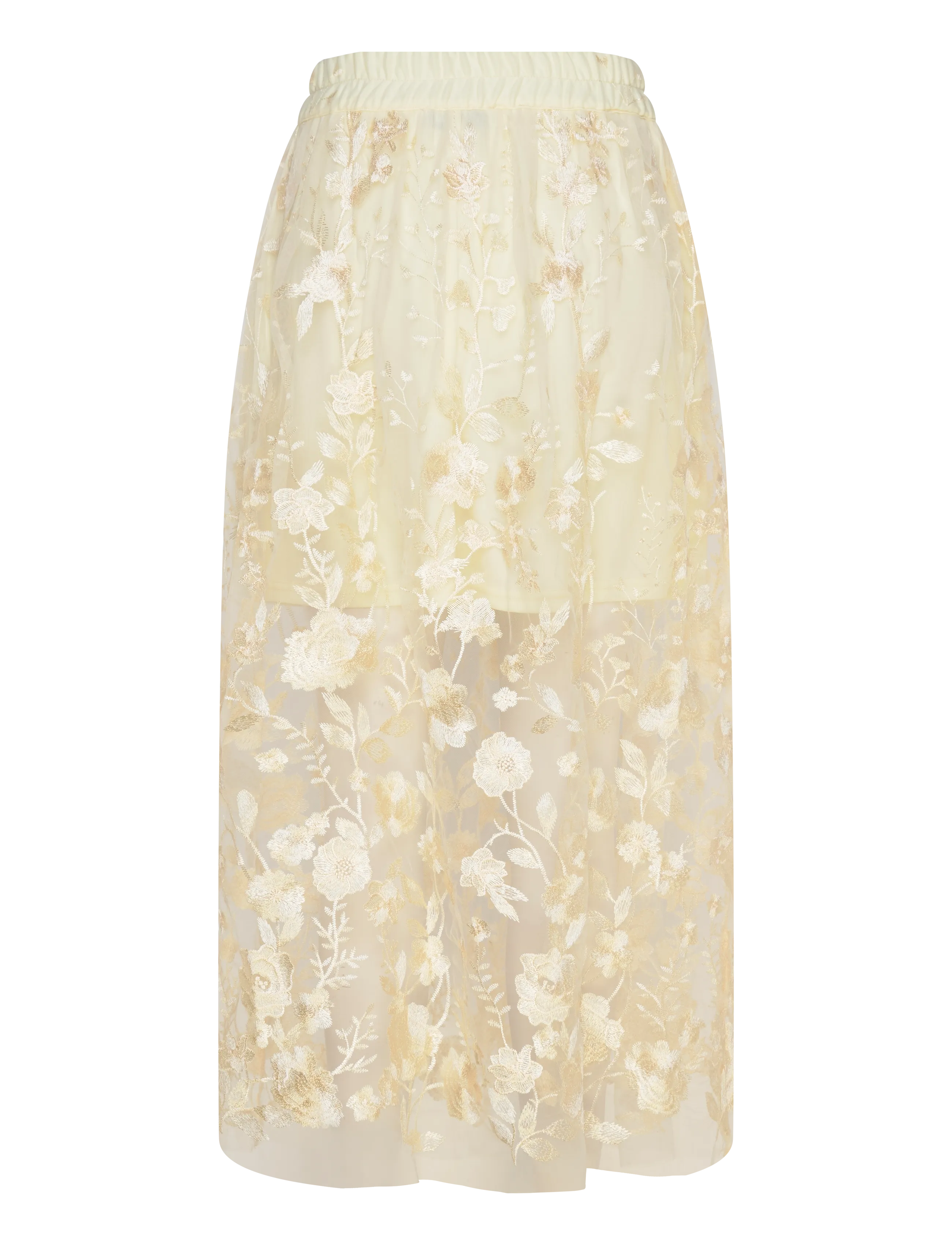 A-View - Fuschia skirt - maxi nederdele - pale yellow - 2