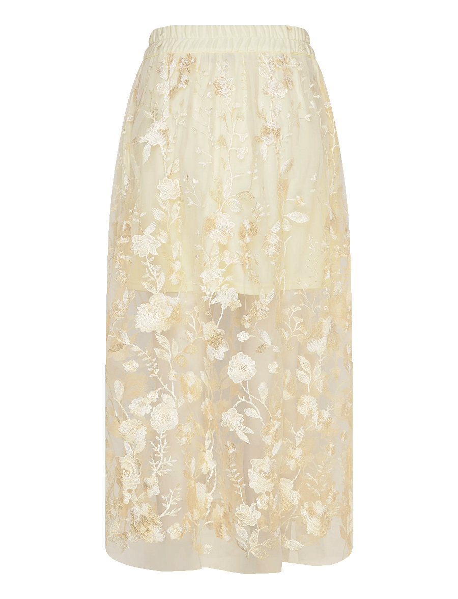 A-View - Fuschia skirt - maxi röcke - pale yellow - 2