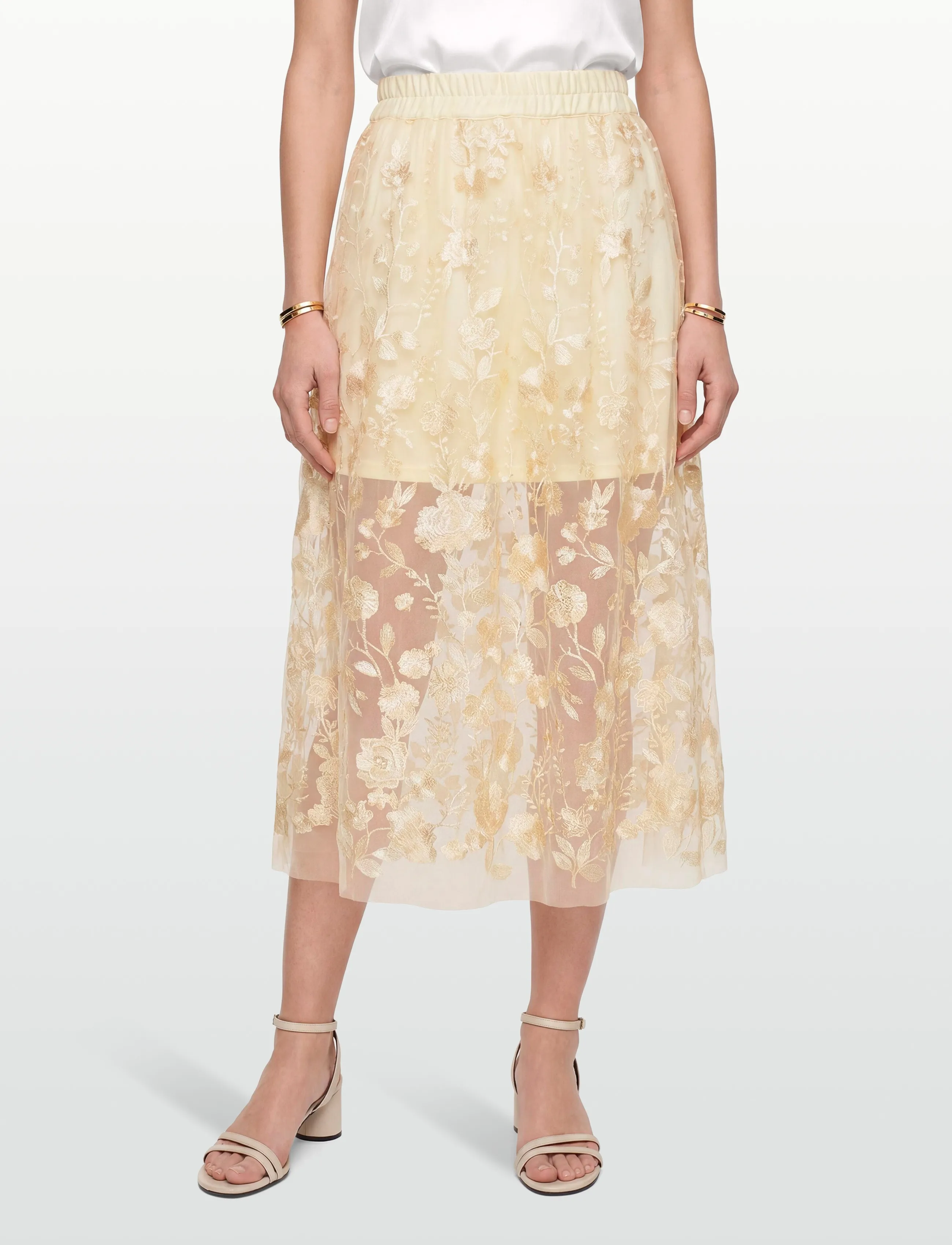A-View - Fuschia skirt - maksiseelikud - pale yellow - 3
