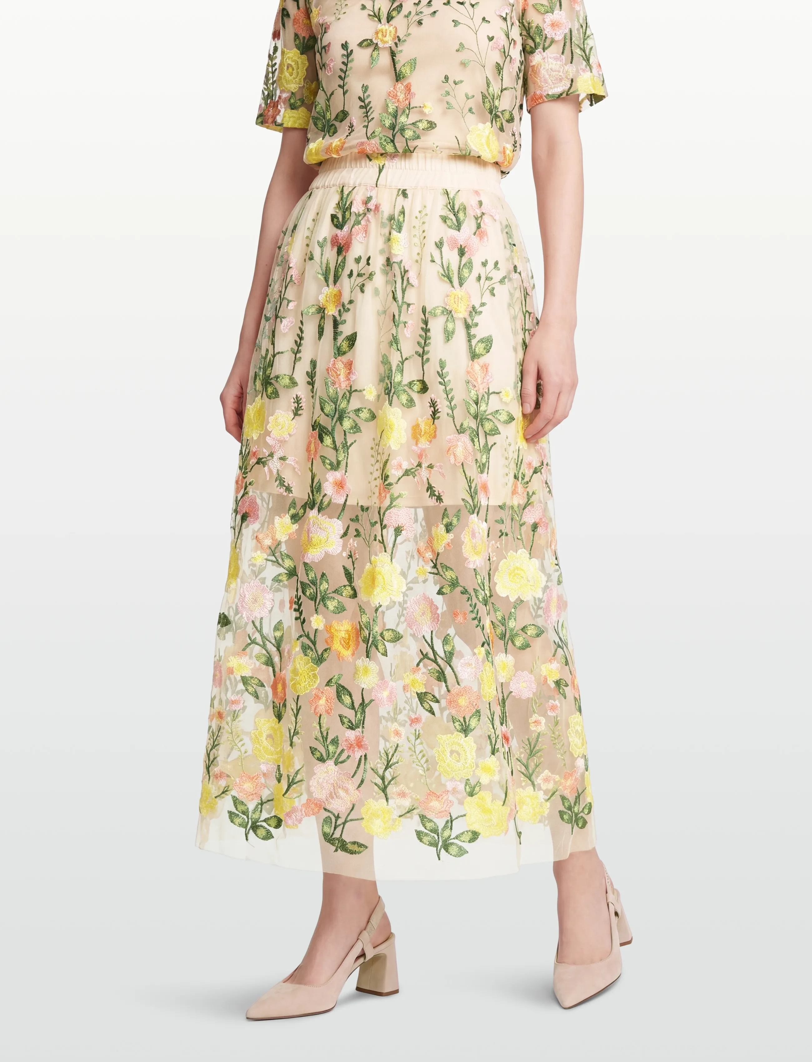 A-View - Fuschia skirt - spódnice długie - sand/yellow - 3
