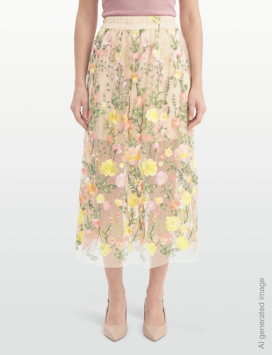 A-View - Fuschia skirt - maxi nederdele - sand/yellow - 3