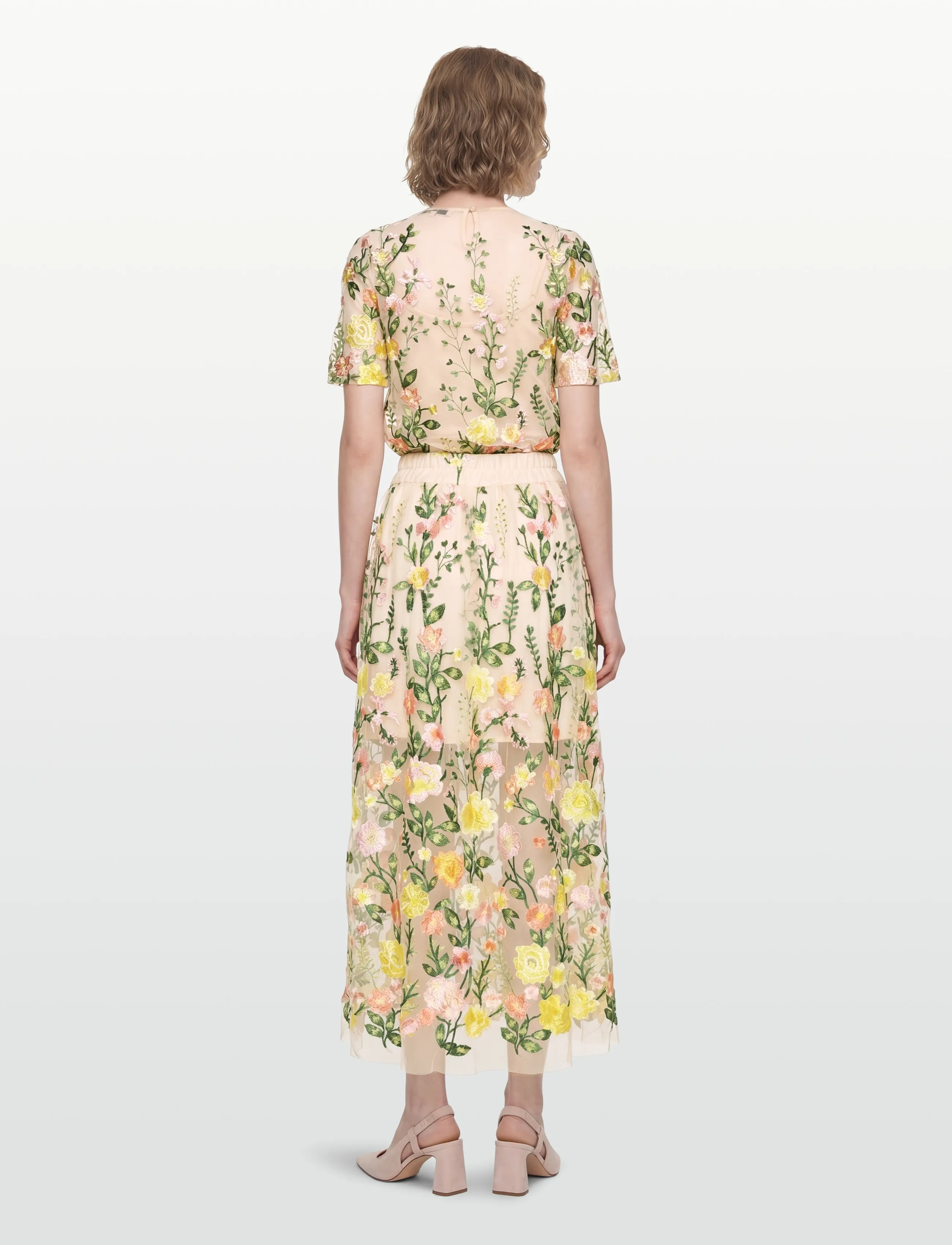 A-View - Fuschia skirt - spódnice długie - sand/yellow - 4