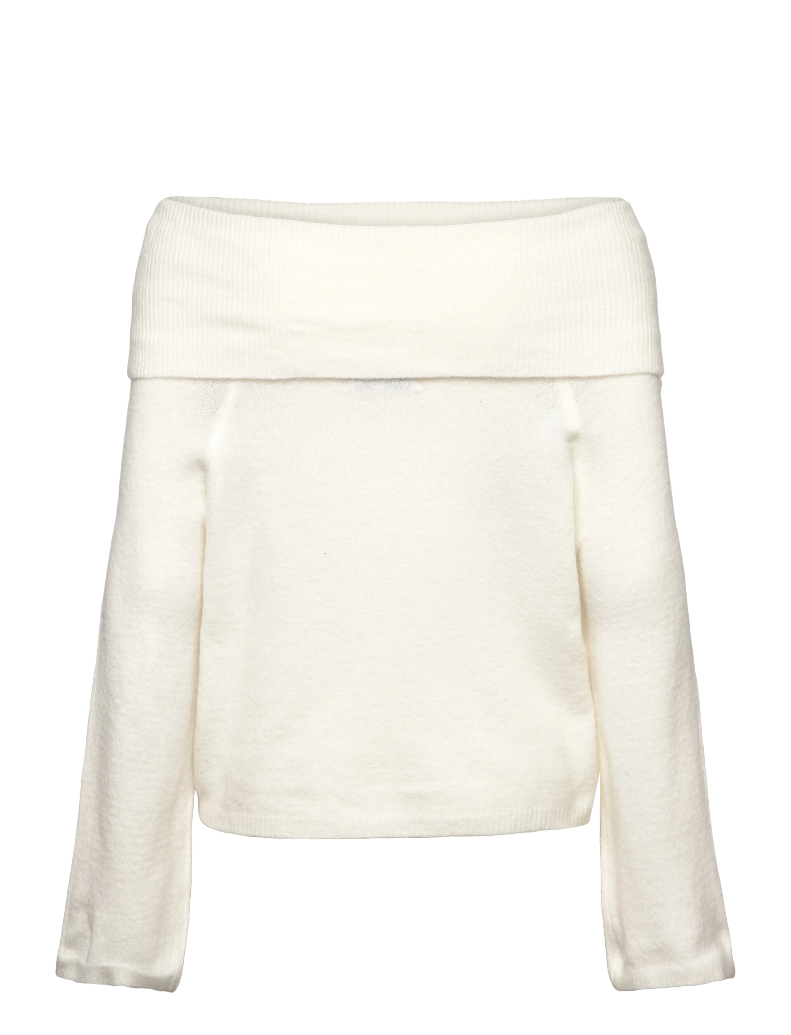 A-View - Penny offshoulder knit blouse - pikkade varrukatega pluusid - 000 white - 1