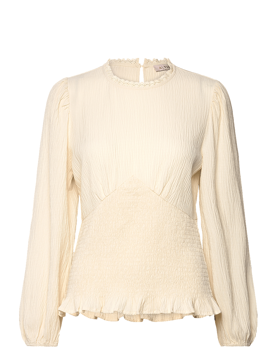 A-View - Helen blouse - langärmelige blusen - off white - 0