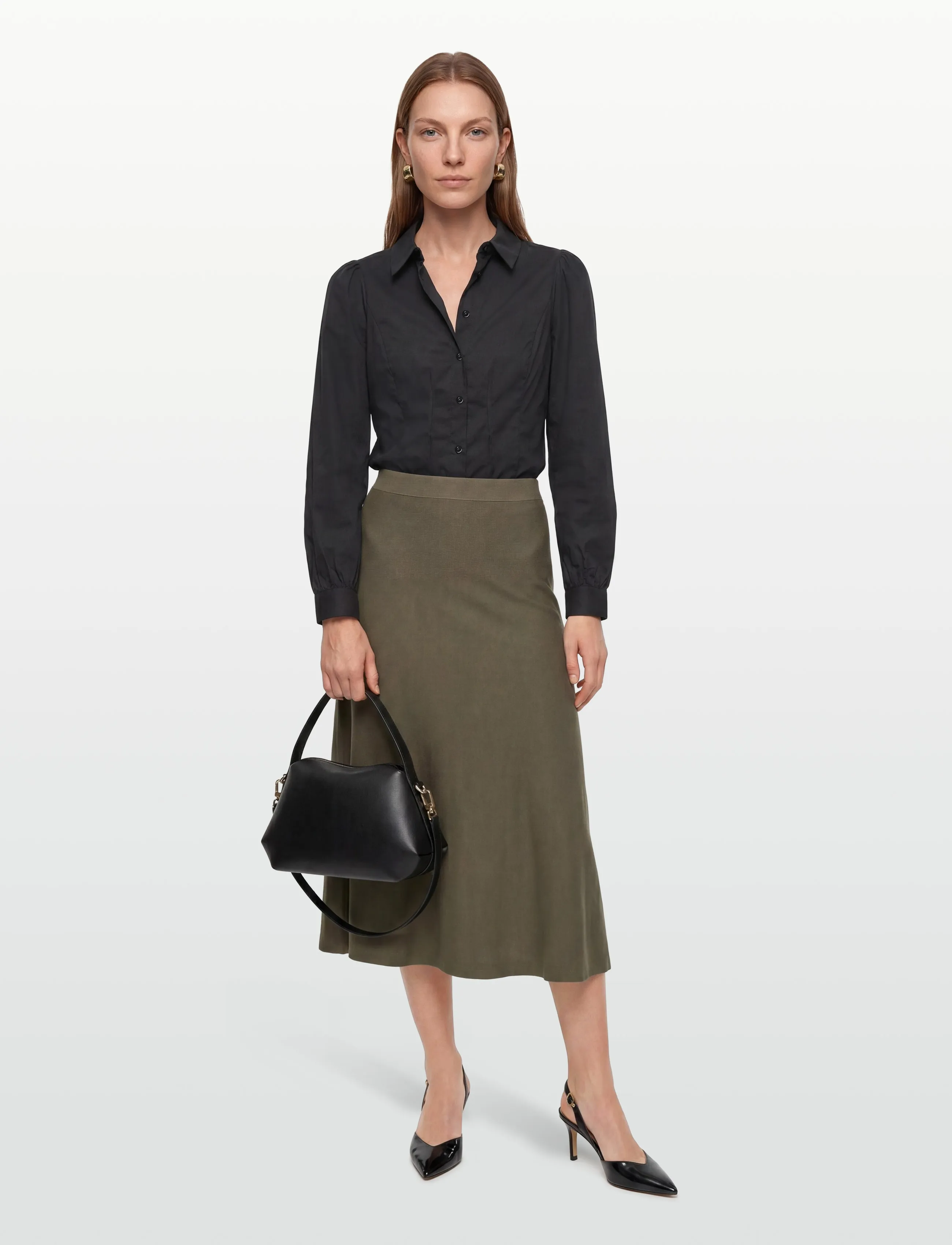 A-View Malika Shirt, 34, Black, Skjorter > Langærmede, Dame