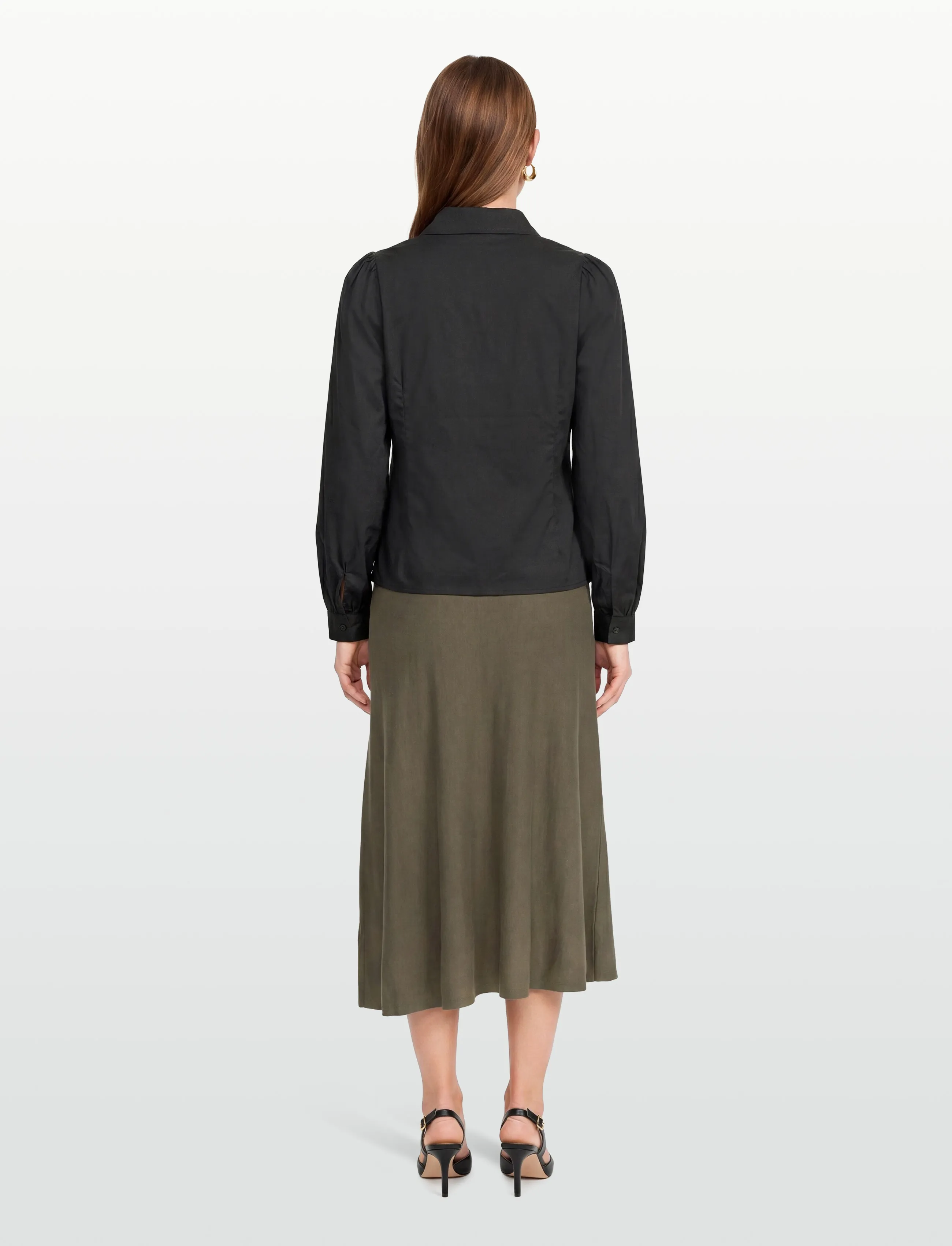 A-View - Malika shirt - langærmede bluser - black - 4