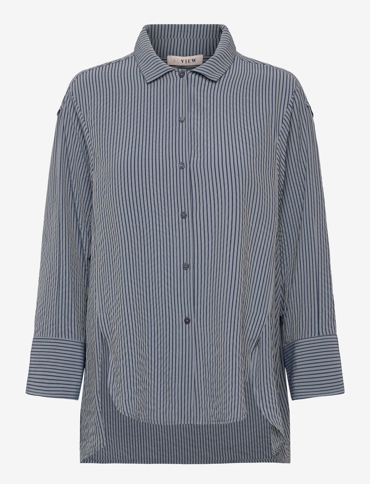 A-View - Leila shirt - langærmede skjorter - navy - 0