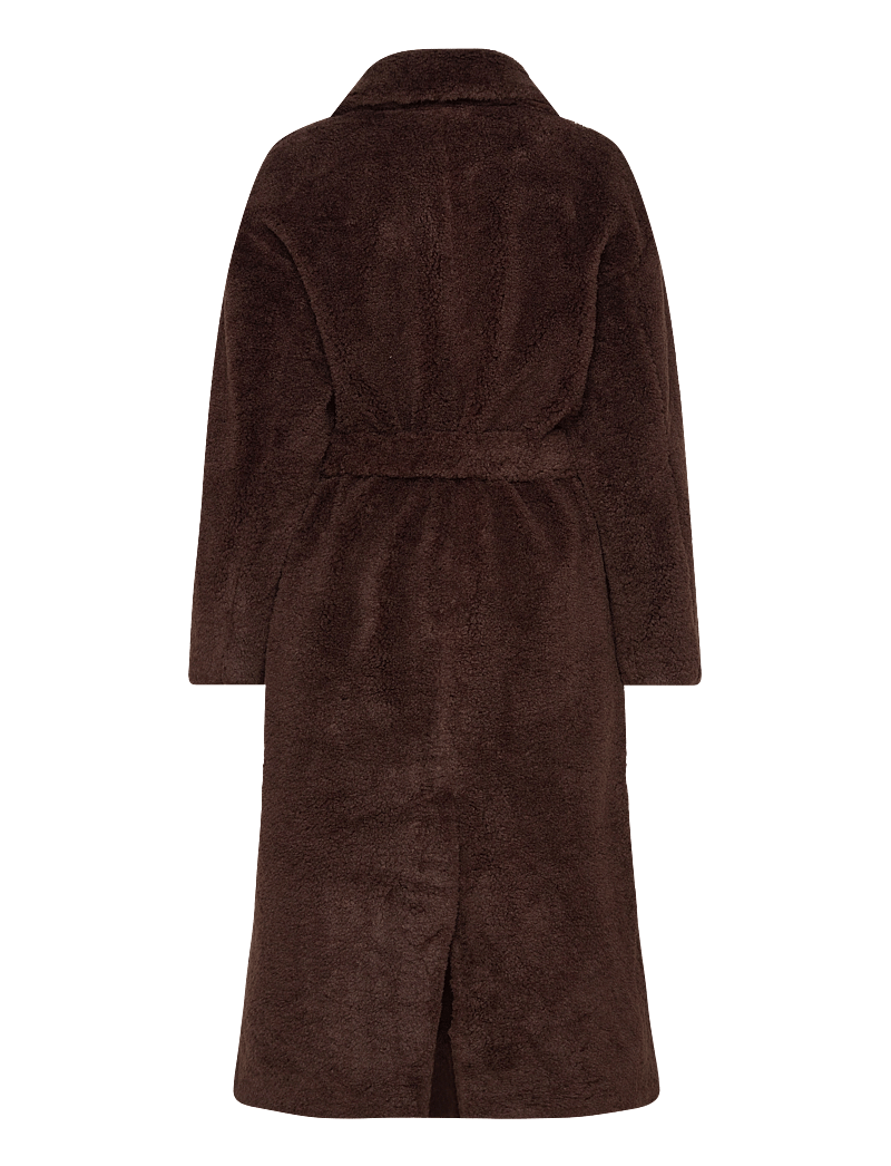 A-View - Teddy Long Coat - kunstpelz - brown - 1