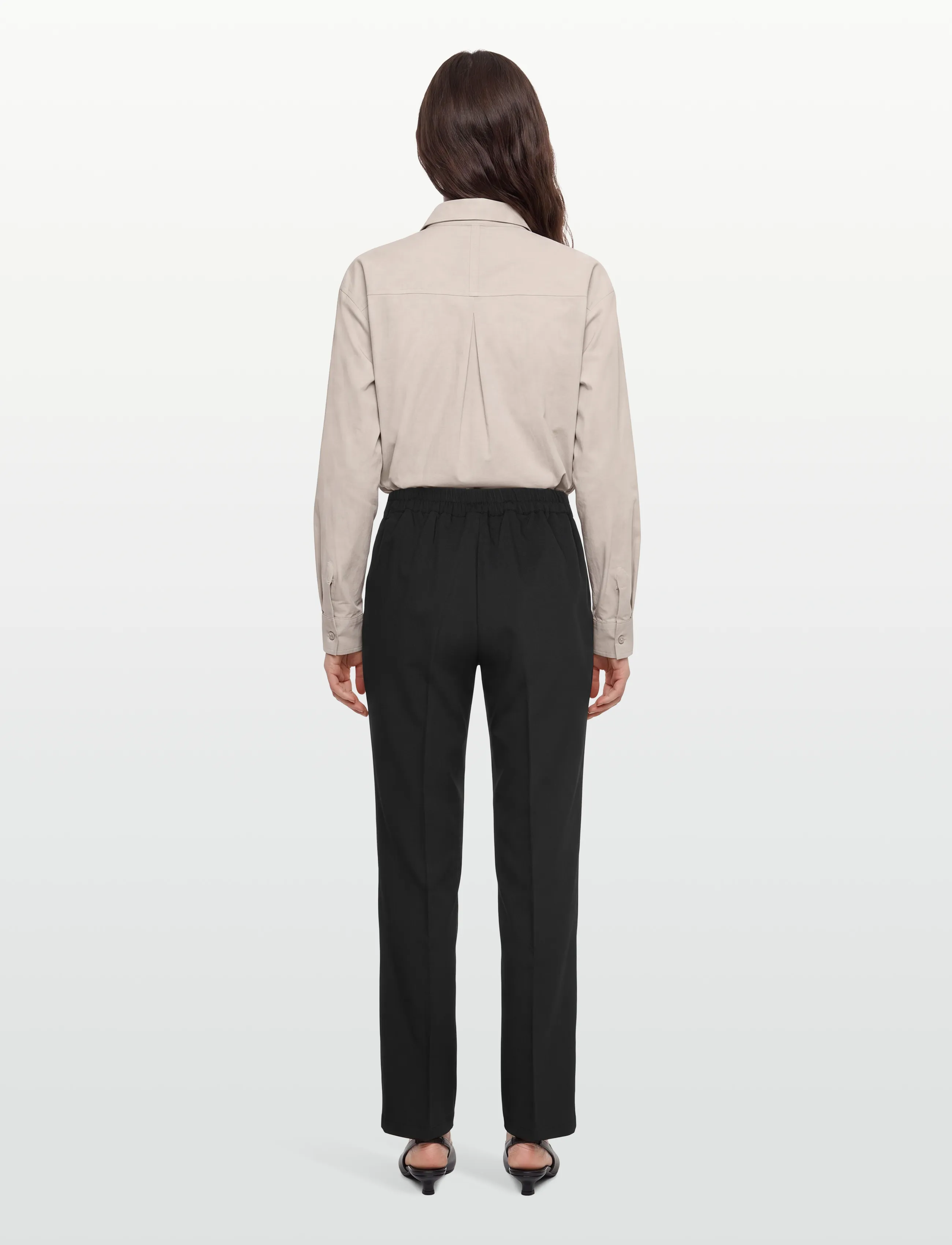A-View - Kelly pants - flare bukser - black - 4