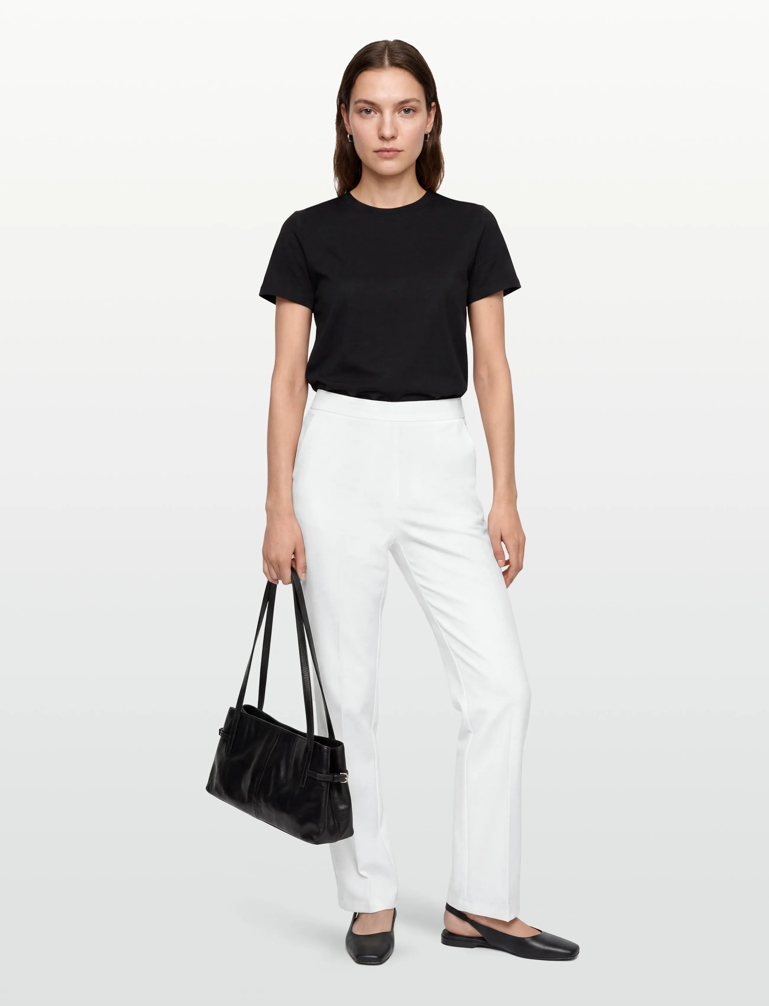A-View Kelly Pants, 34, White, Bukser > Flared, Dame