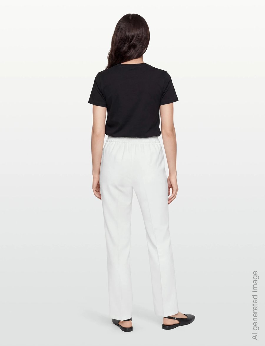 A-View - Kelly pants - alt laiad püksid - white - 4