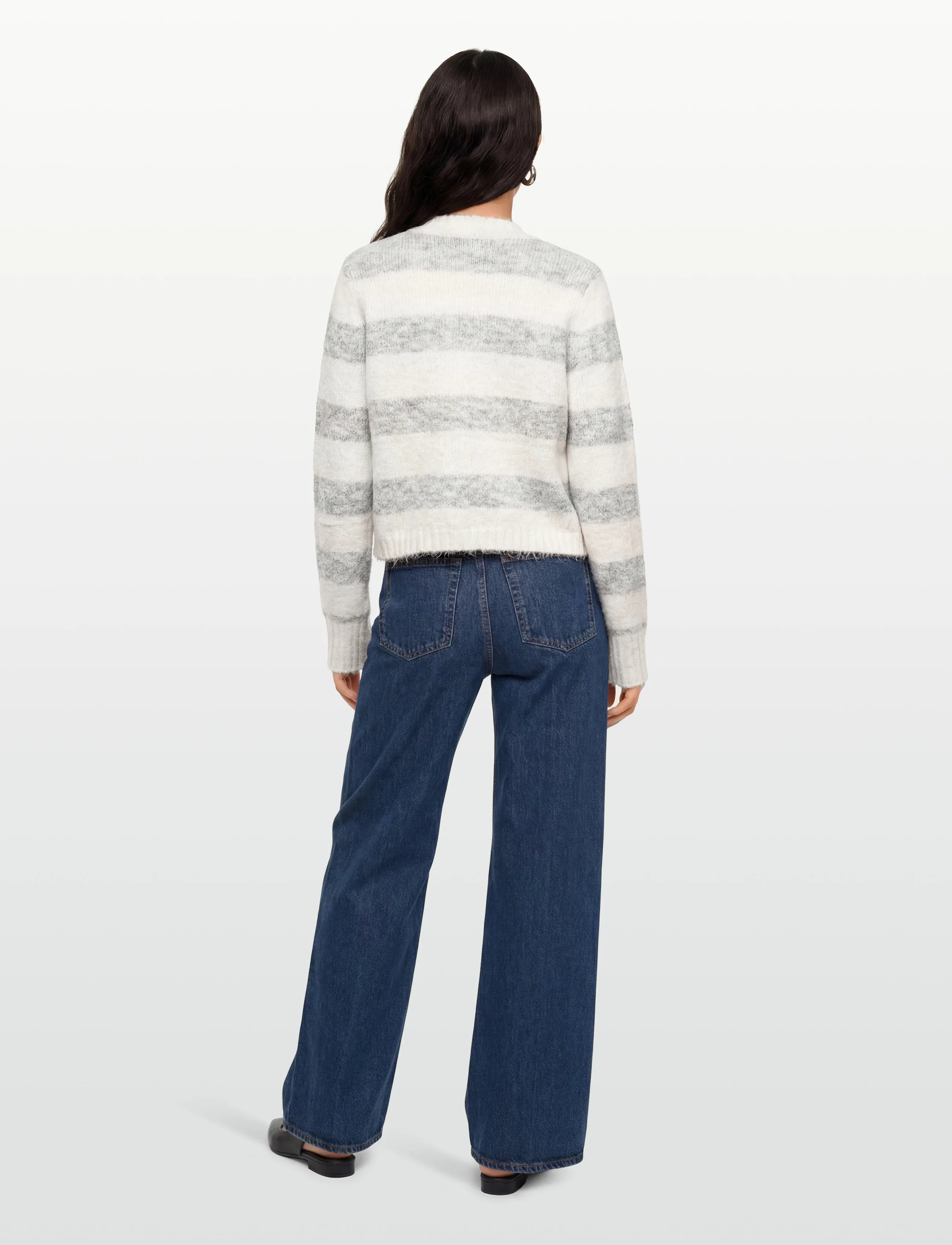 A-View - Angie knit cardigan - cardigans - 284 grey/white - 4