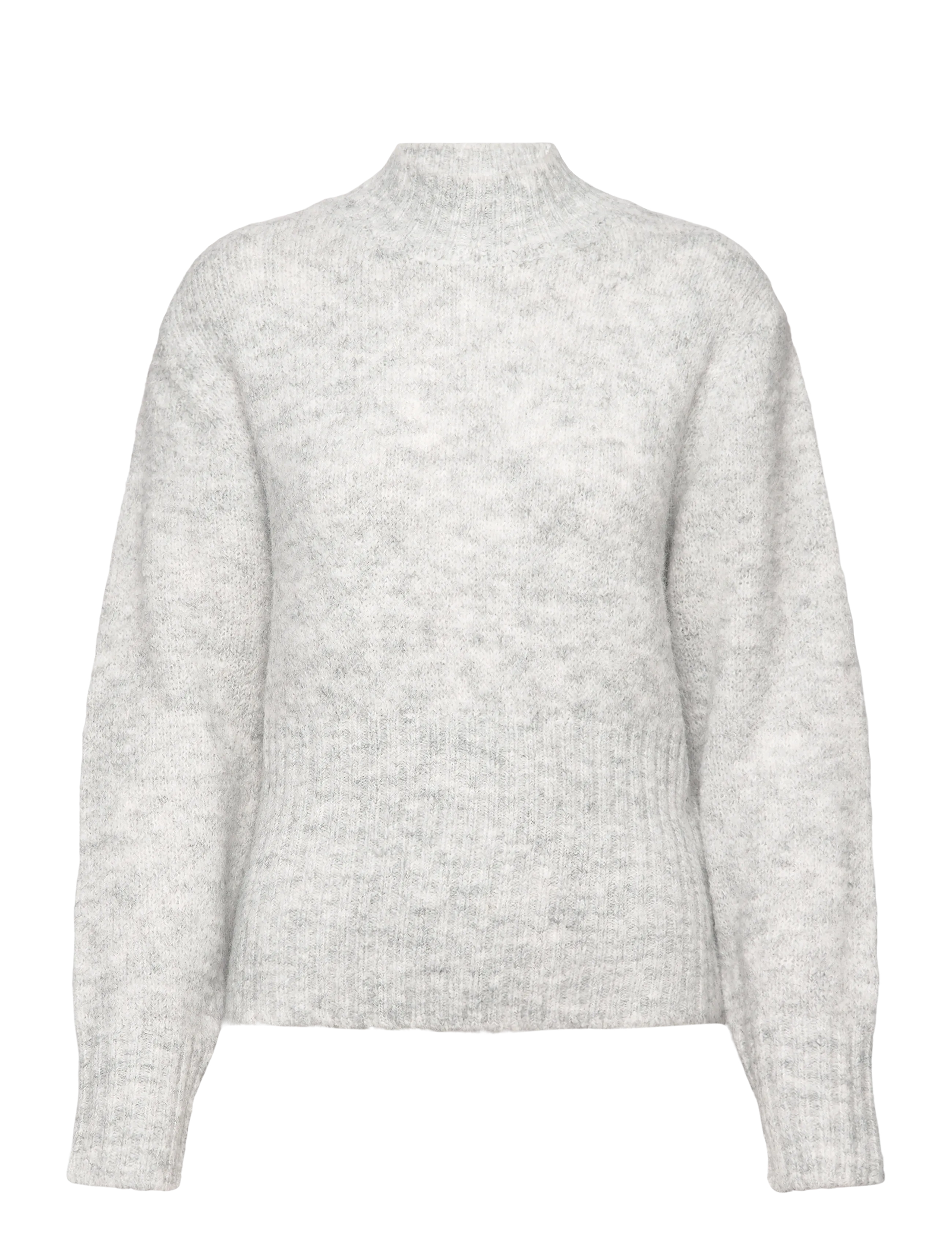 A-View Angie knit blouse - Strickmode - 055 LIGHT GREY MELANGE / grey