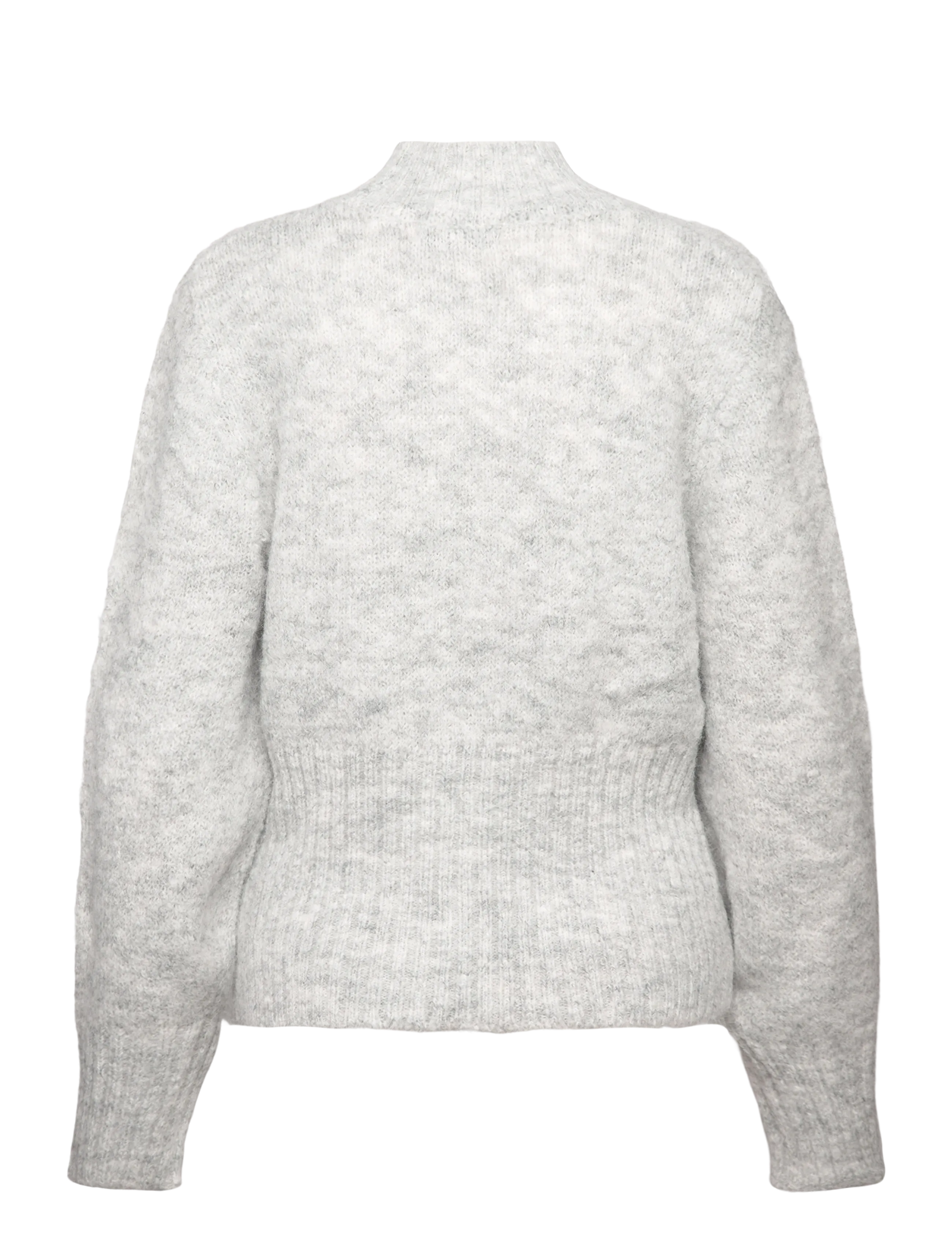 A-View - Angie knit blouse - trøjer - 055 light grey melange - 1