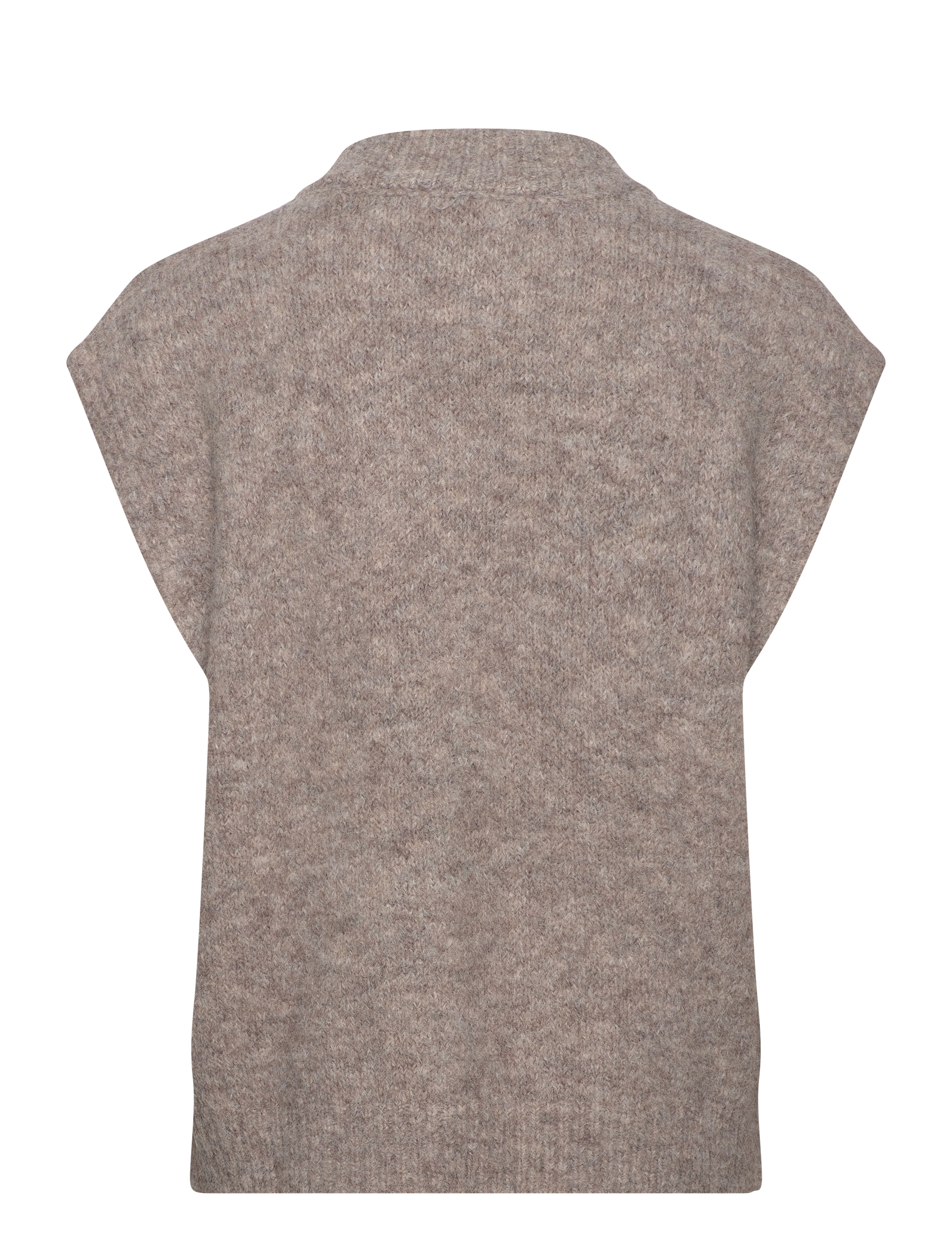 A-View - Patrisia knit vest - strikveste - brown - 1
