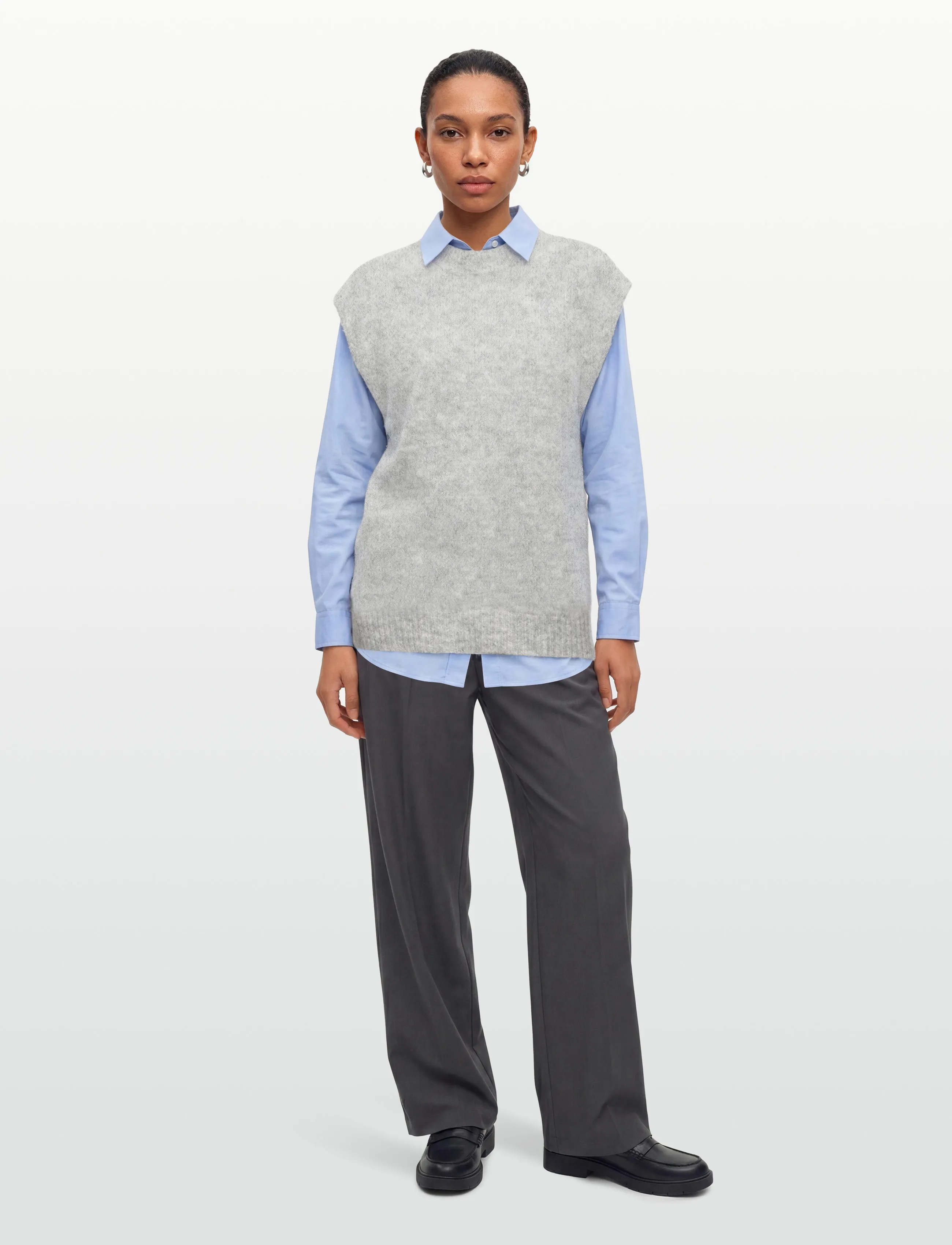A-View Patrisia Knit Vest, XS, Westen, Grau - Knitted Frauen