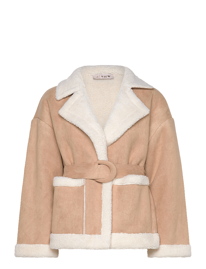 A-View - Uria Short Jacket - kunstpelz - camel - 0