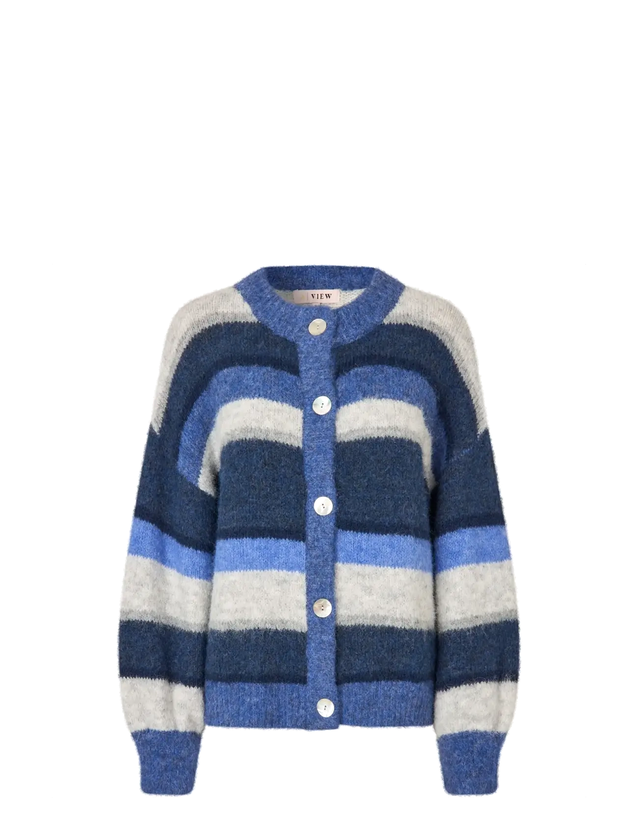 Patrisia stripe cardigan - 788 BLUE/NAVY