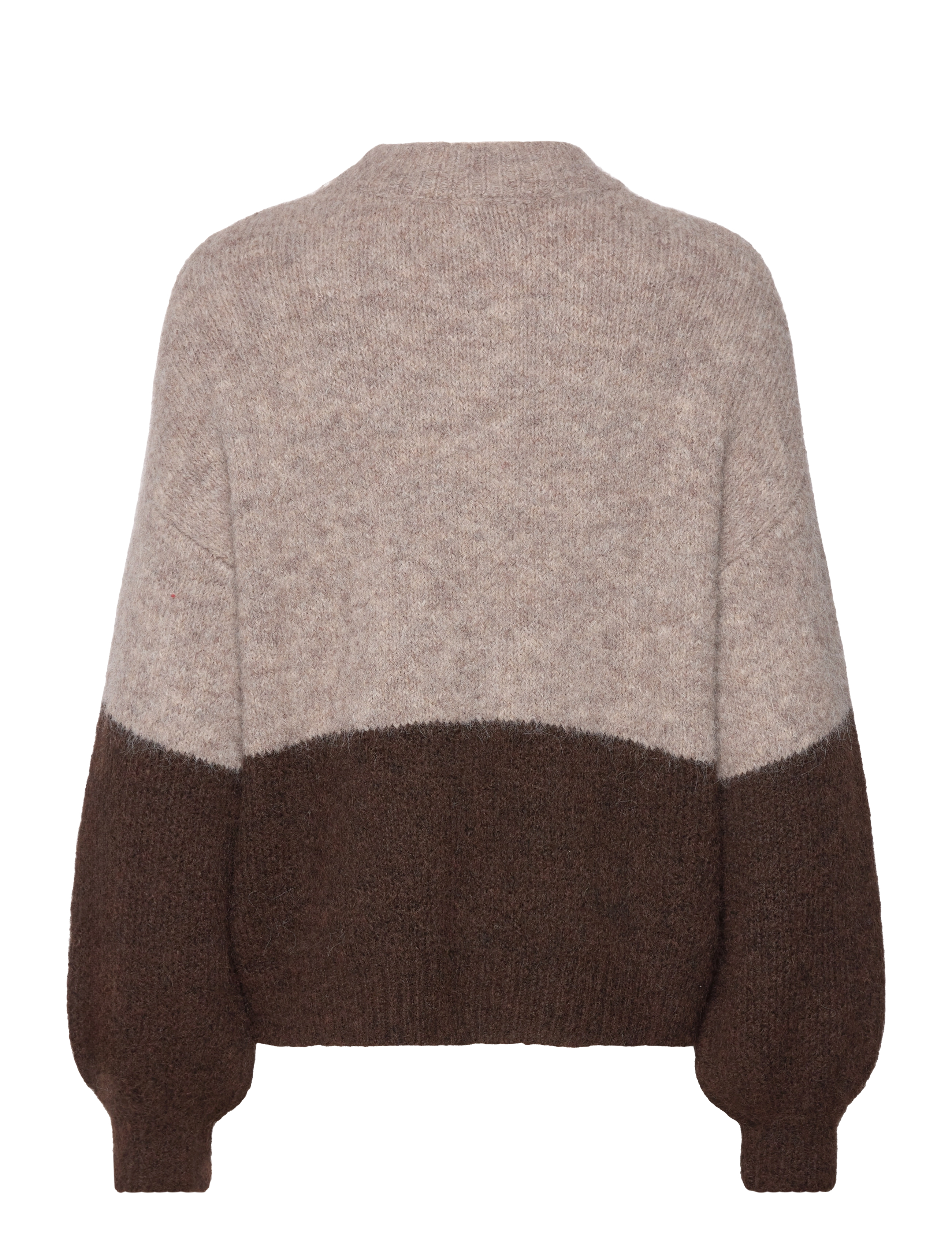 A-View - Patrisia new block knit - trøjer - brown/sand - 1