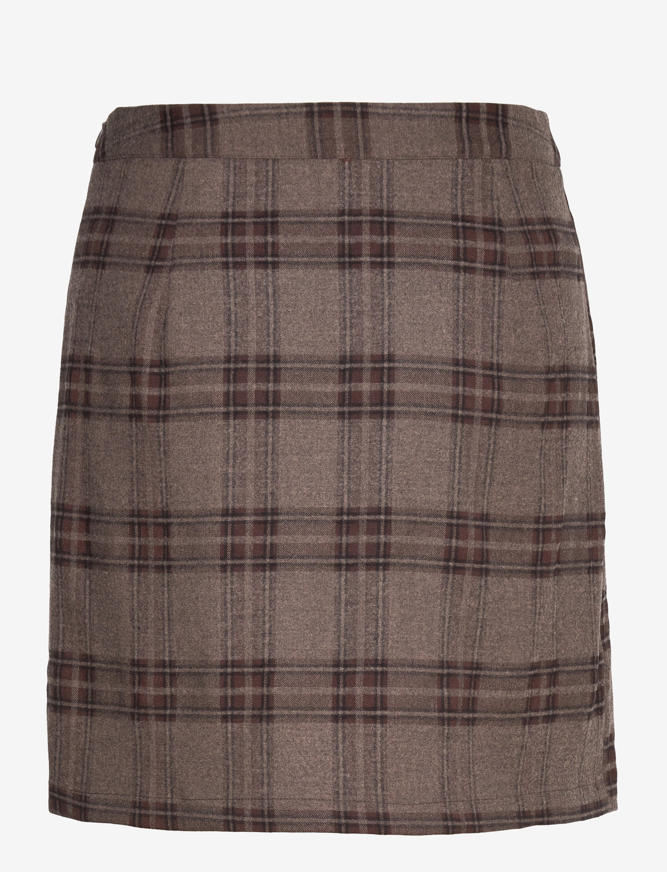 A-View - Annali check skirt - korte nederdele - brown/sand - 1