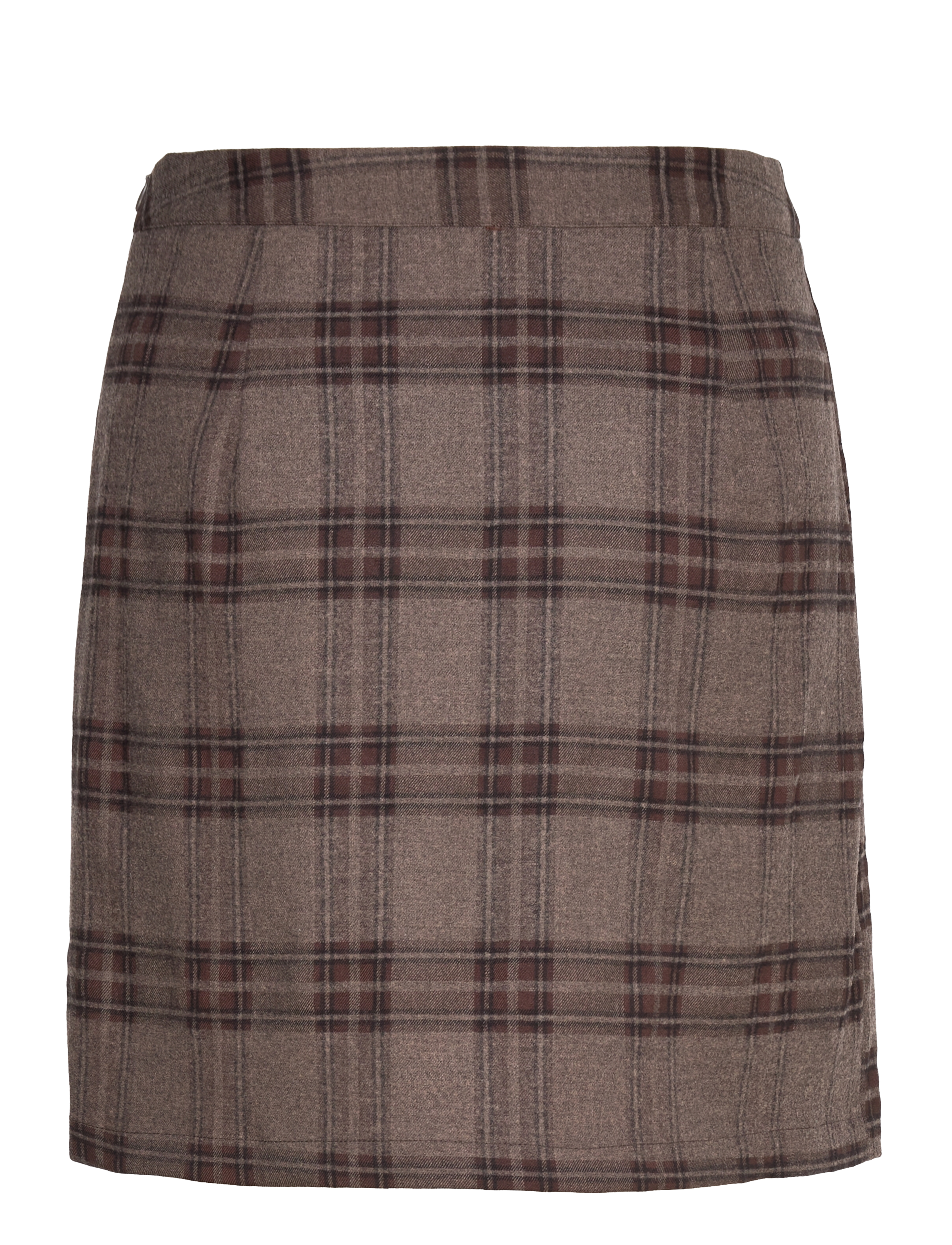 A-View - Annali check skirt - korte nederdele - brown/sand - 1