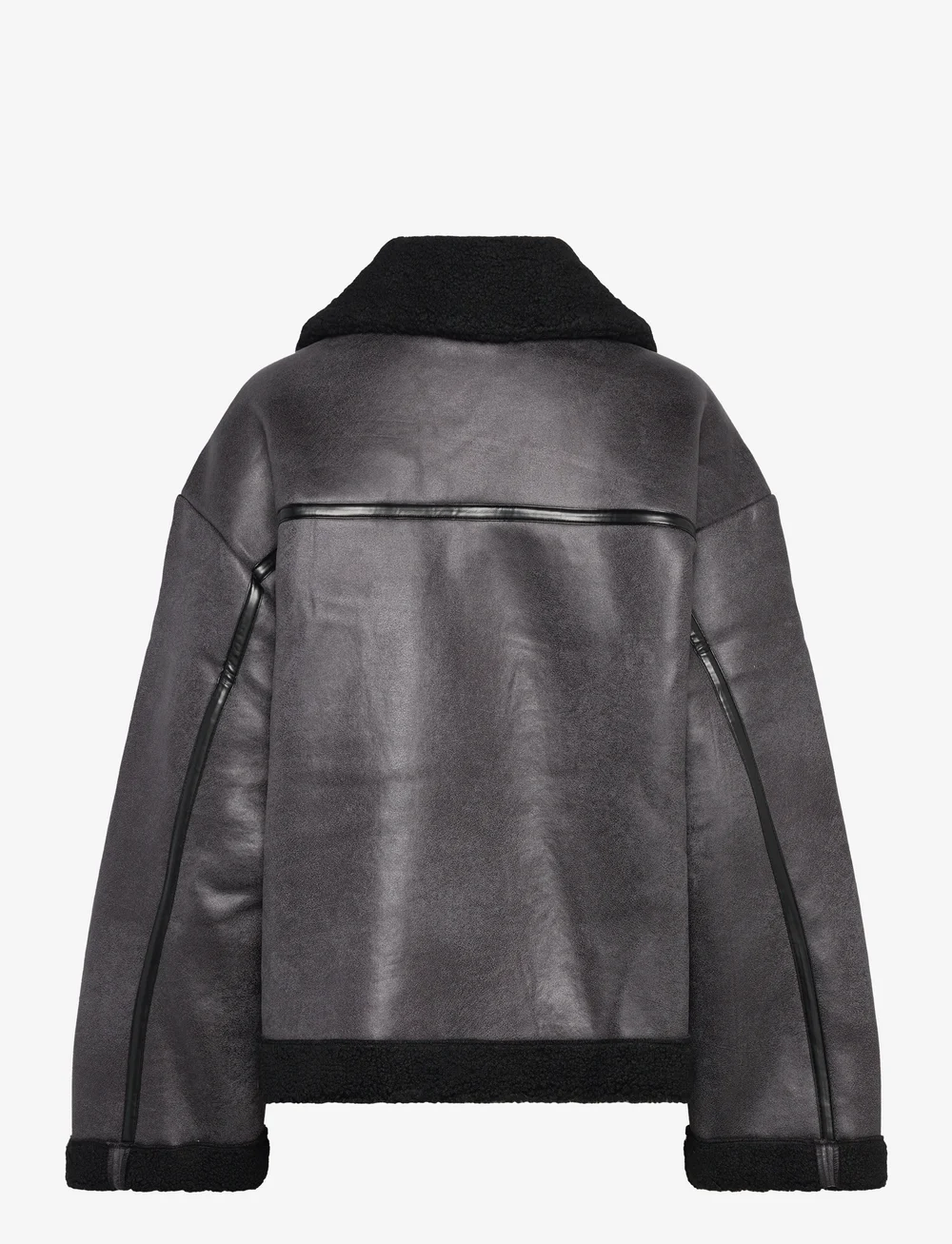 A-View - Alise Coat - lederjacken - black/grey - 1