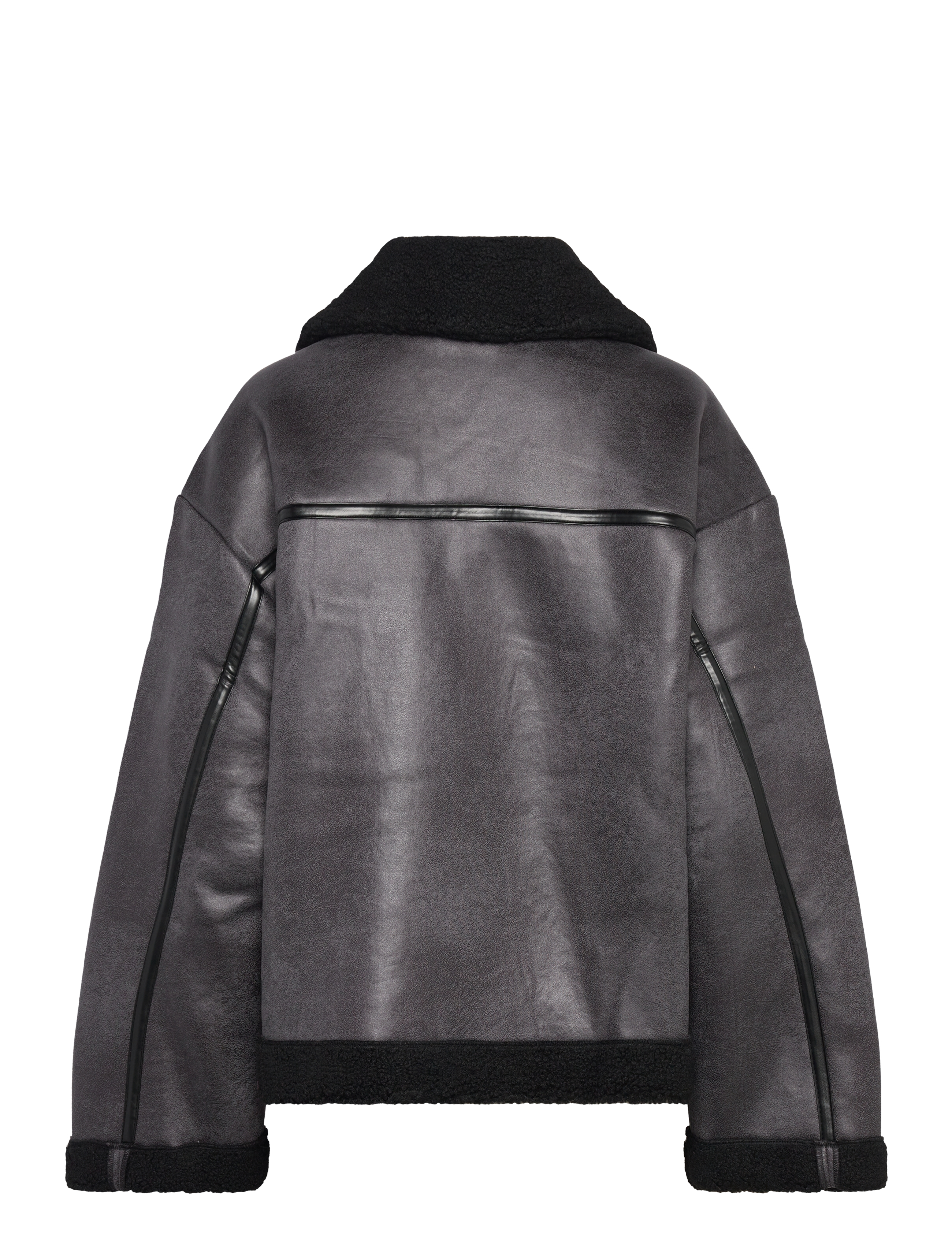 A-View - Alise Coat - nahktagid - black/grey - 1