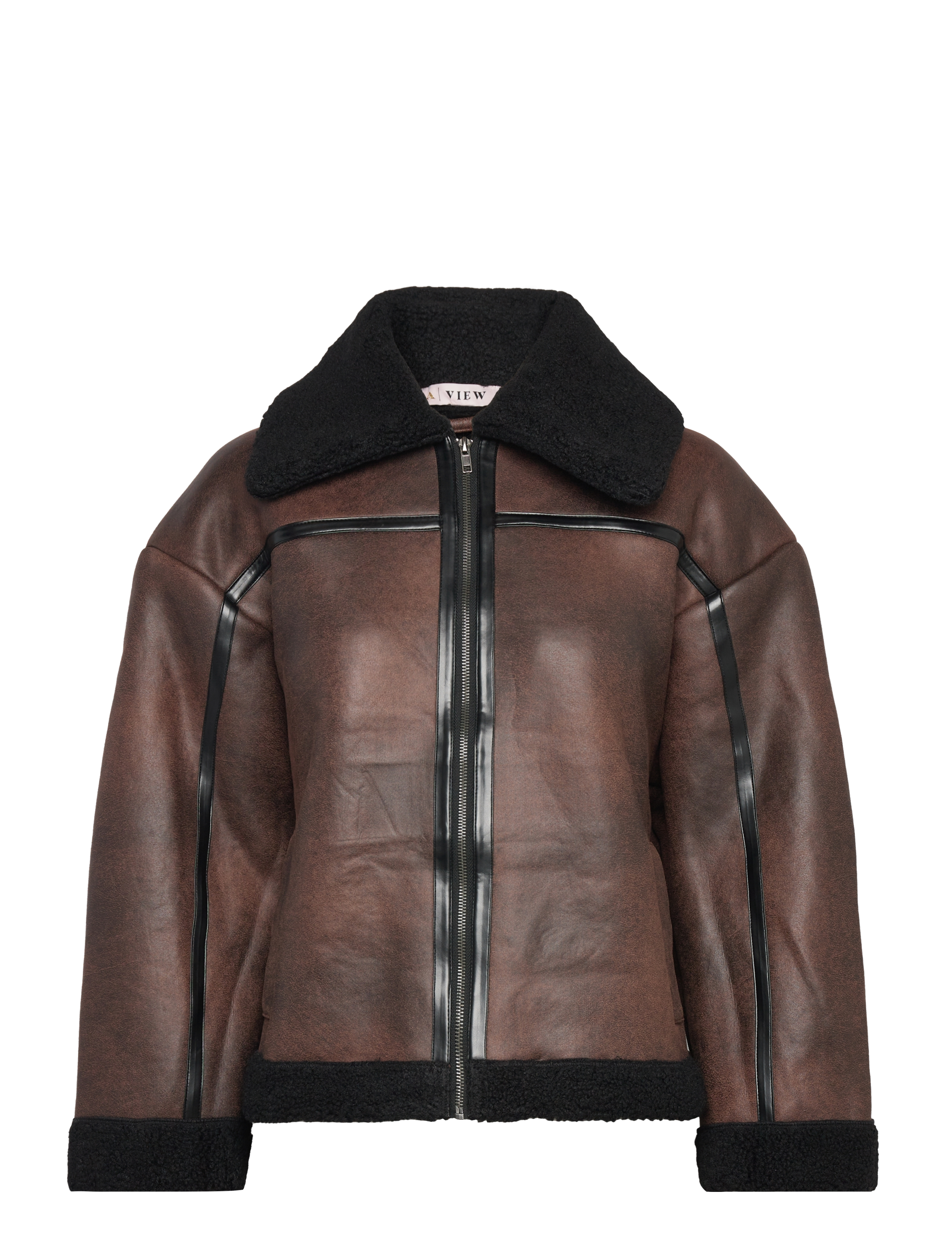 A-View Alise Coat, 34, Jackets, Braun - Leather, Frauen