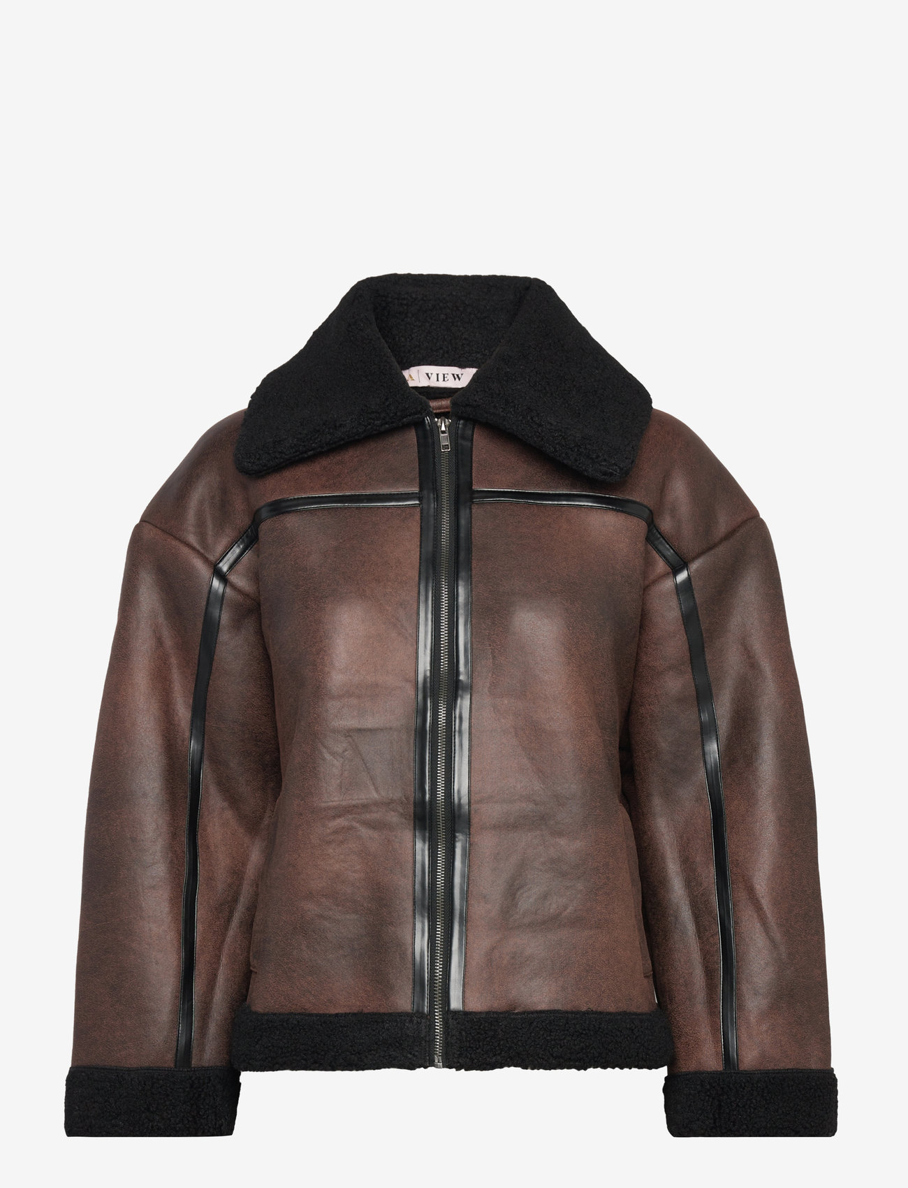 A-View - Alise Coat - lederjacken - brown - 0