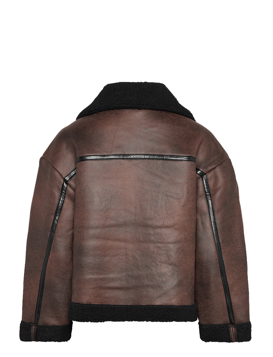 A-View - Alise Coat - læderjakker - brown - 1