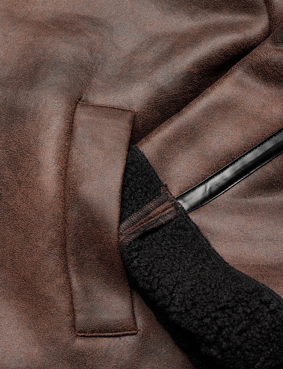 A-View - Alise Coat - læderjakker - brown - 3