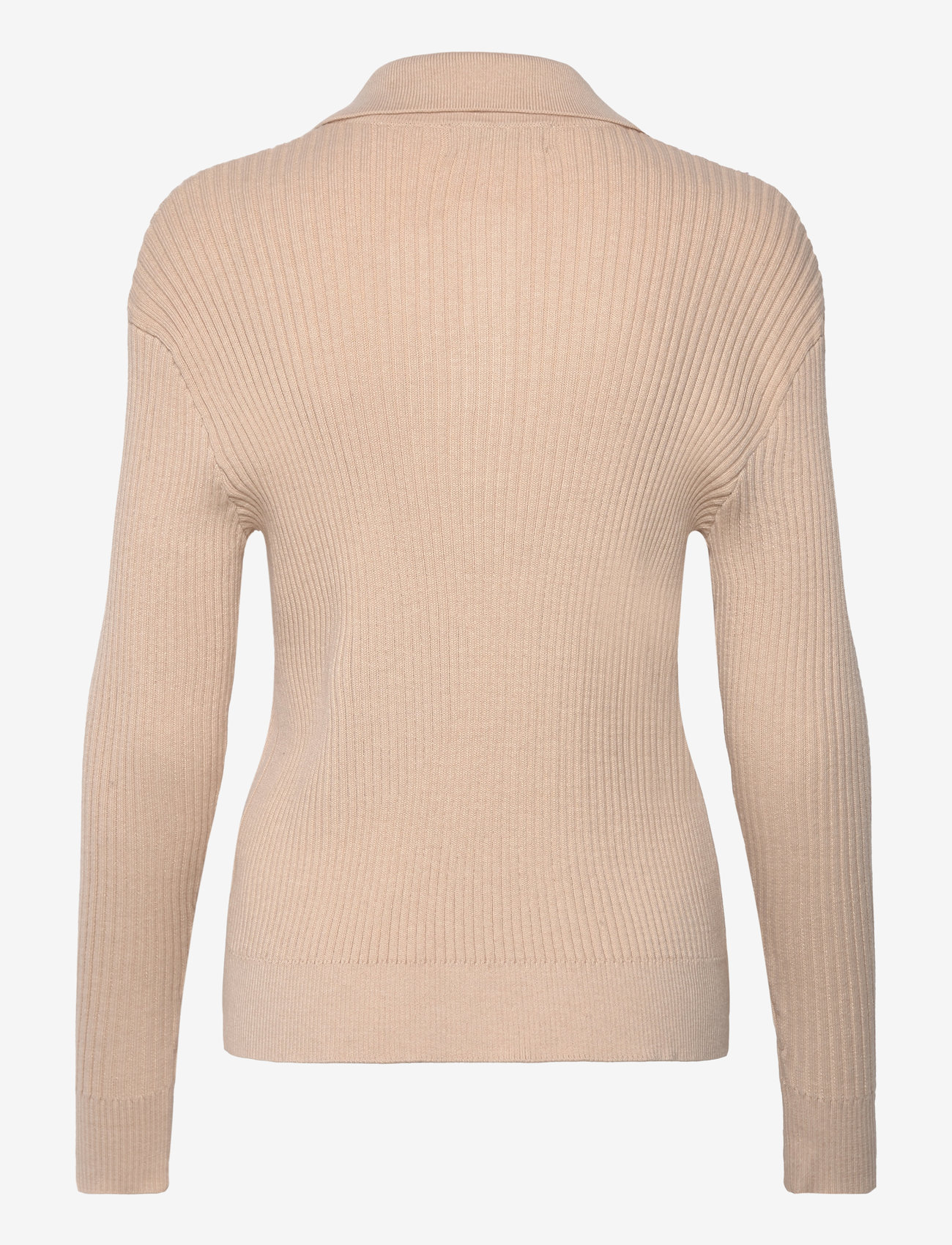 A-View - Freja knit blouse - langärmlige blusen - light sand - 1