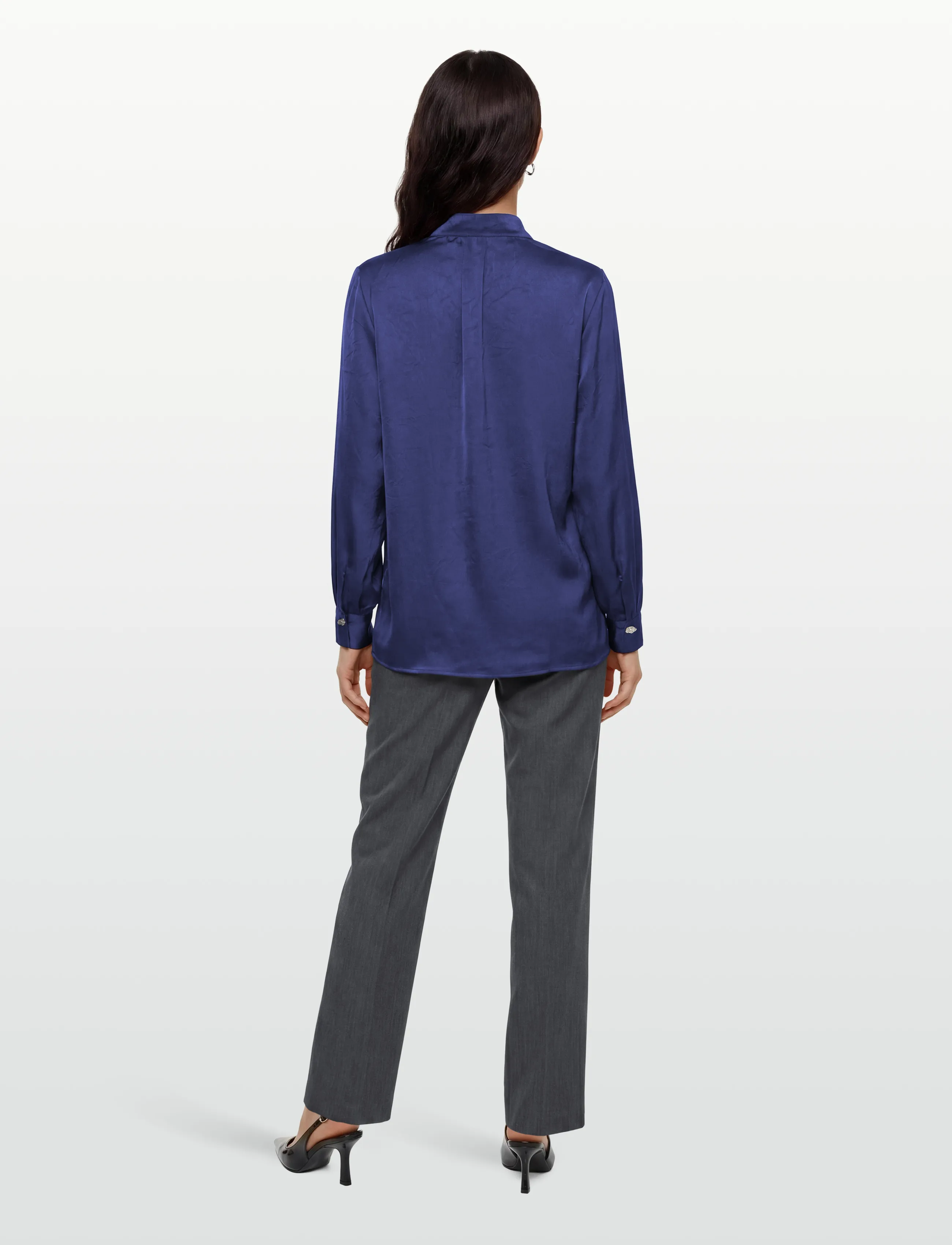 A-View - Birdie shirt - langärmlige hemden - 281 blue - 4