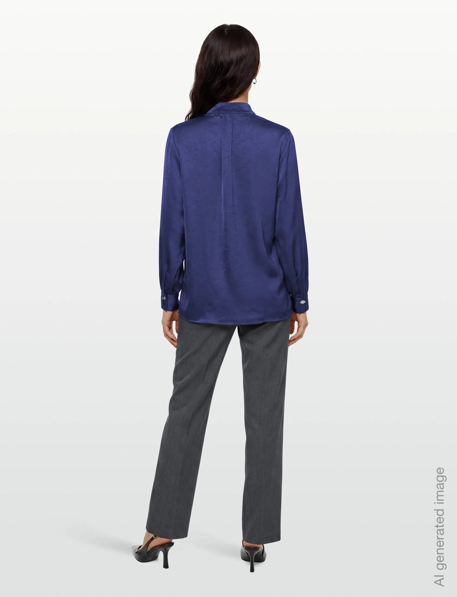 A-View - Birdie shirt - long-sleeved shirts - 281 blue - 4
