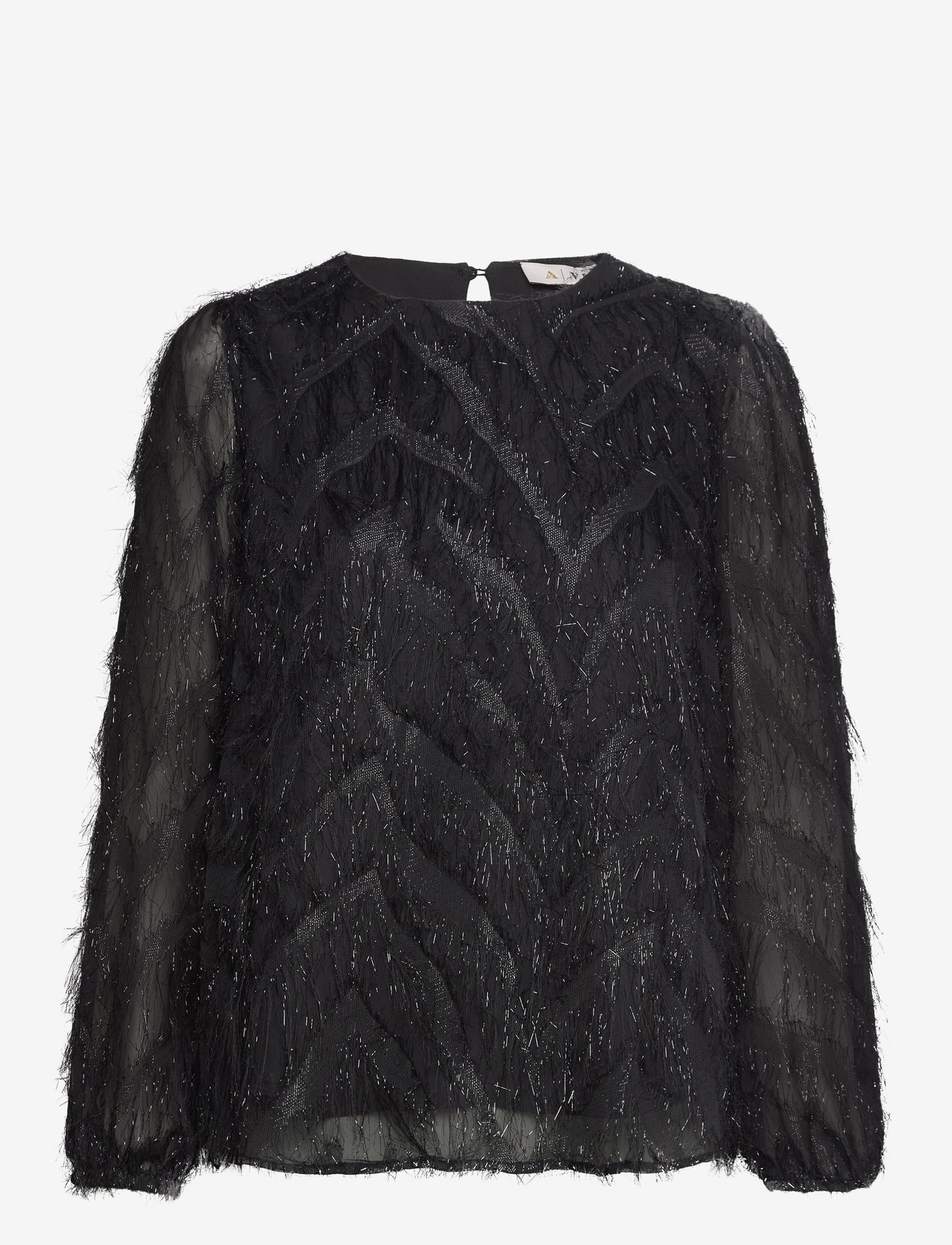 A-View - Elini blouse - pikkade varrukatega pluusid - black - 0