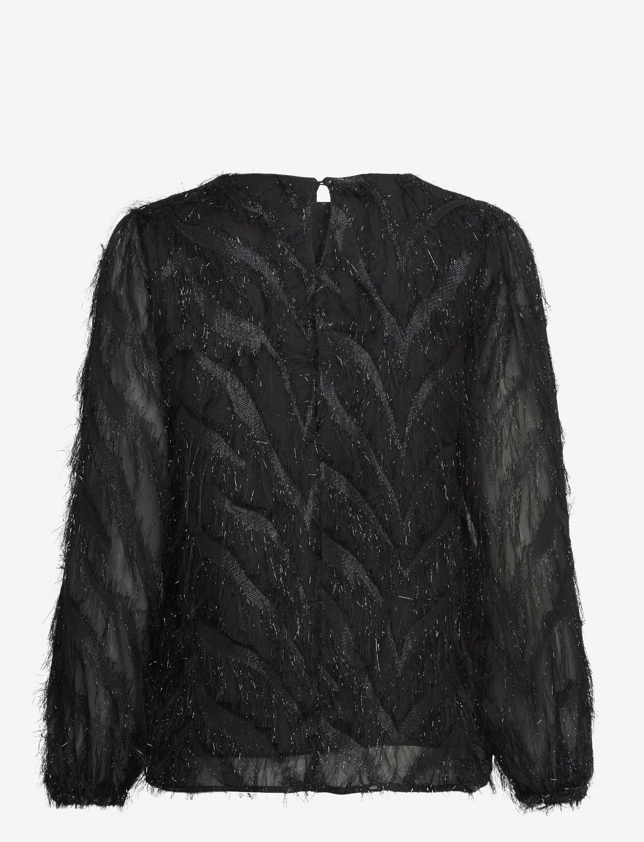 A-View - Elini blouse - pikkade varrukatega pluusid - black - 1