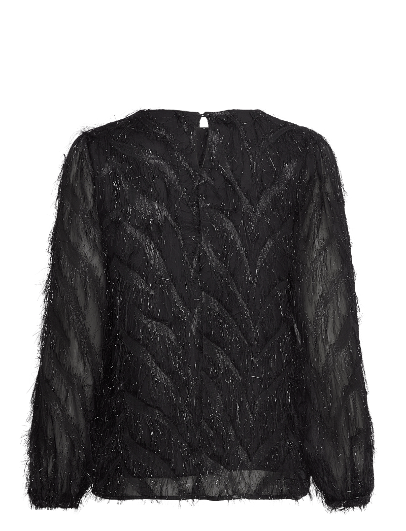 A-View - Elini blouse - langærmede bluser - black - 1