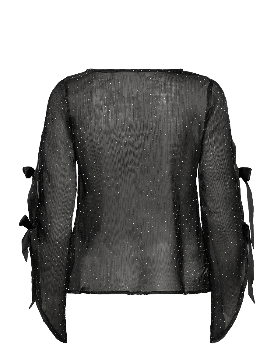 A-View - Alisa blouse - langærmede bluser - 999 black - 2