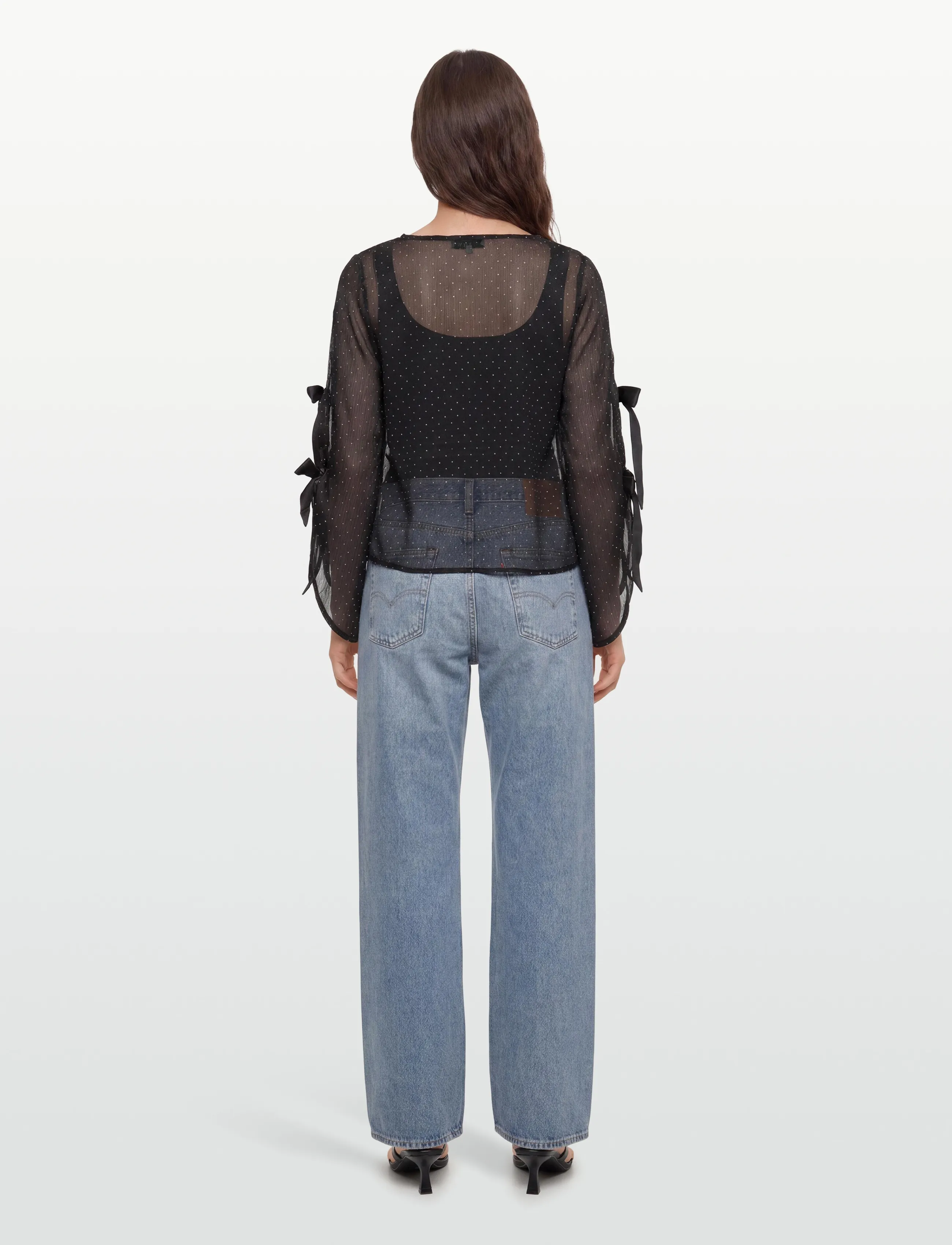 A-View - Alisa blouse - langærmede bluser - 999 black - 4