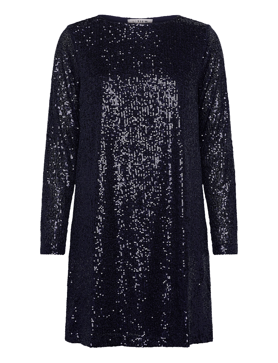 A-View - Alexi new dress - pailletkjoler - navy - 1